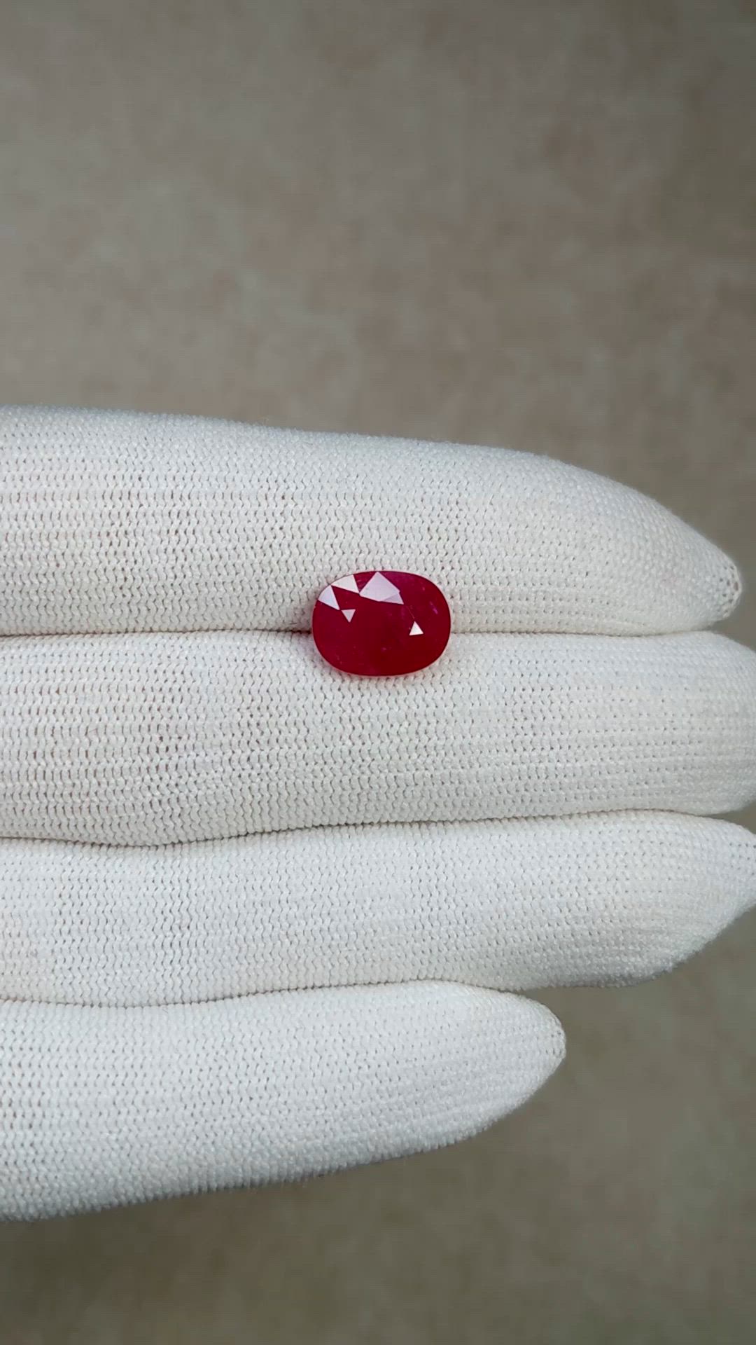 4.69 Ct. Ruby from Mozambique Size Video
