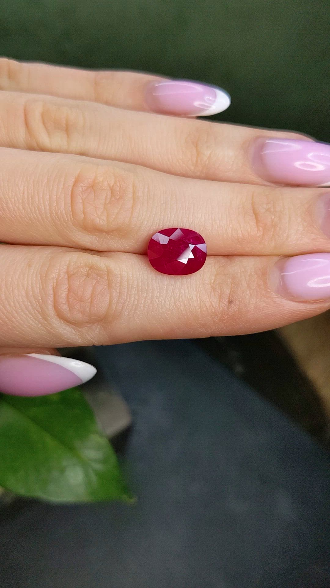 4.46 Ct. Ruby from Mozambique Size Video