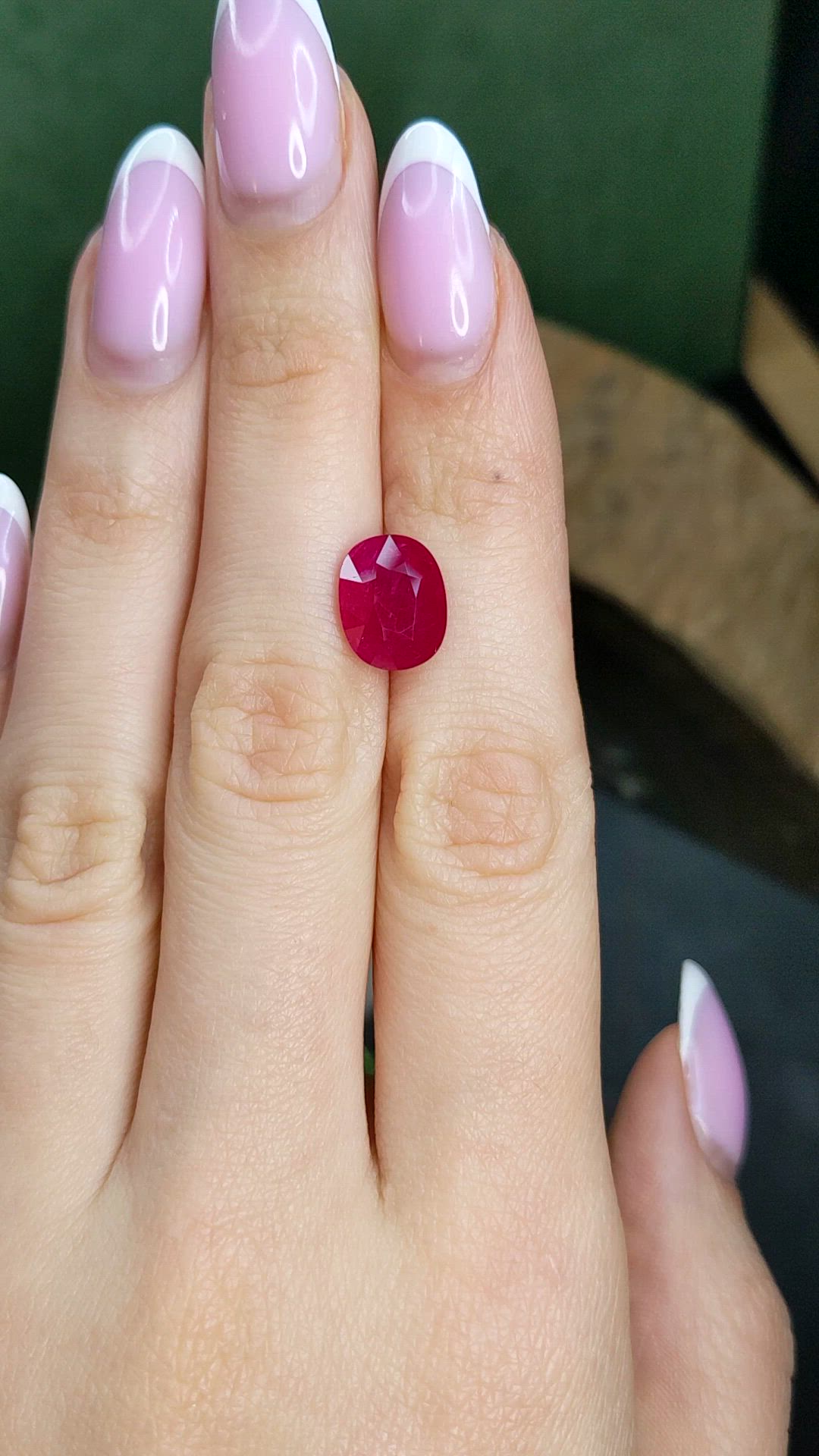 4.46 Ct. Ruby from Mozambique Size Video