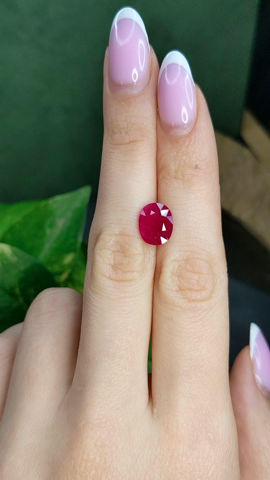 3.32 Ct. Ruby from Mozambique Size Video