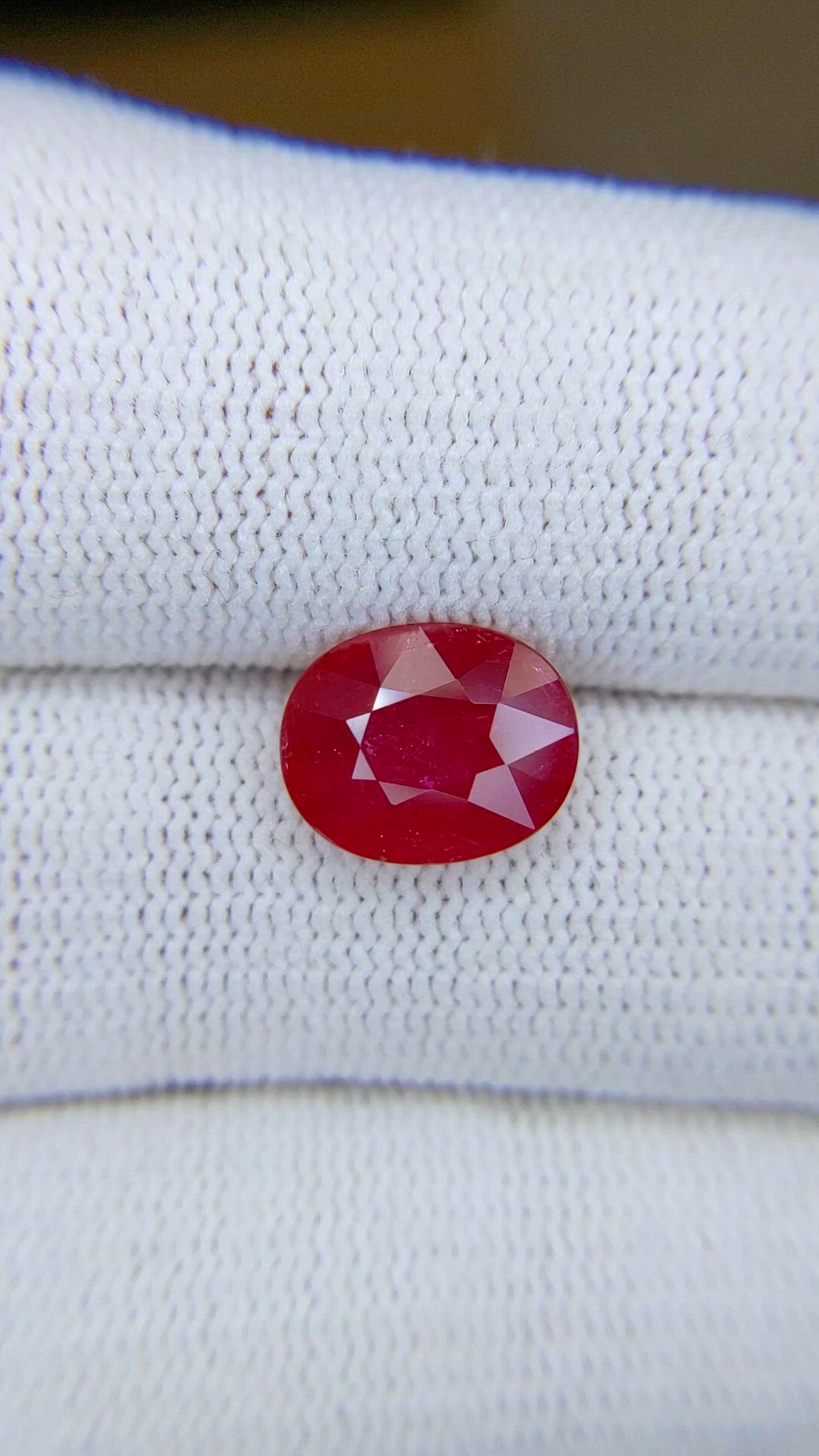 3.11 Ct. Pinkish Red Ruby from Mozambique Size Video