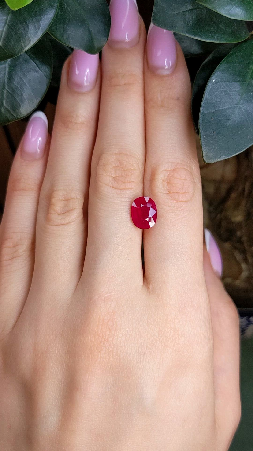 3.68 Ct. Ruby from Mozambique Size Video