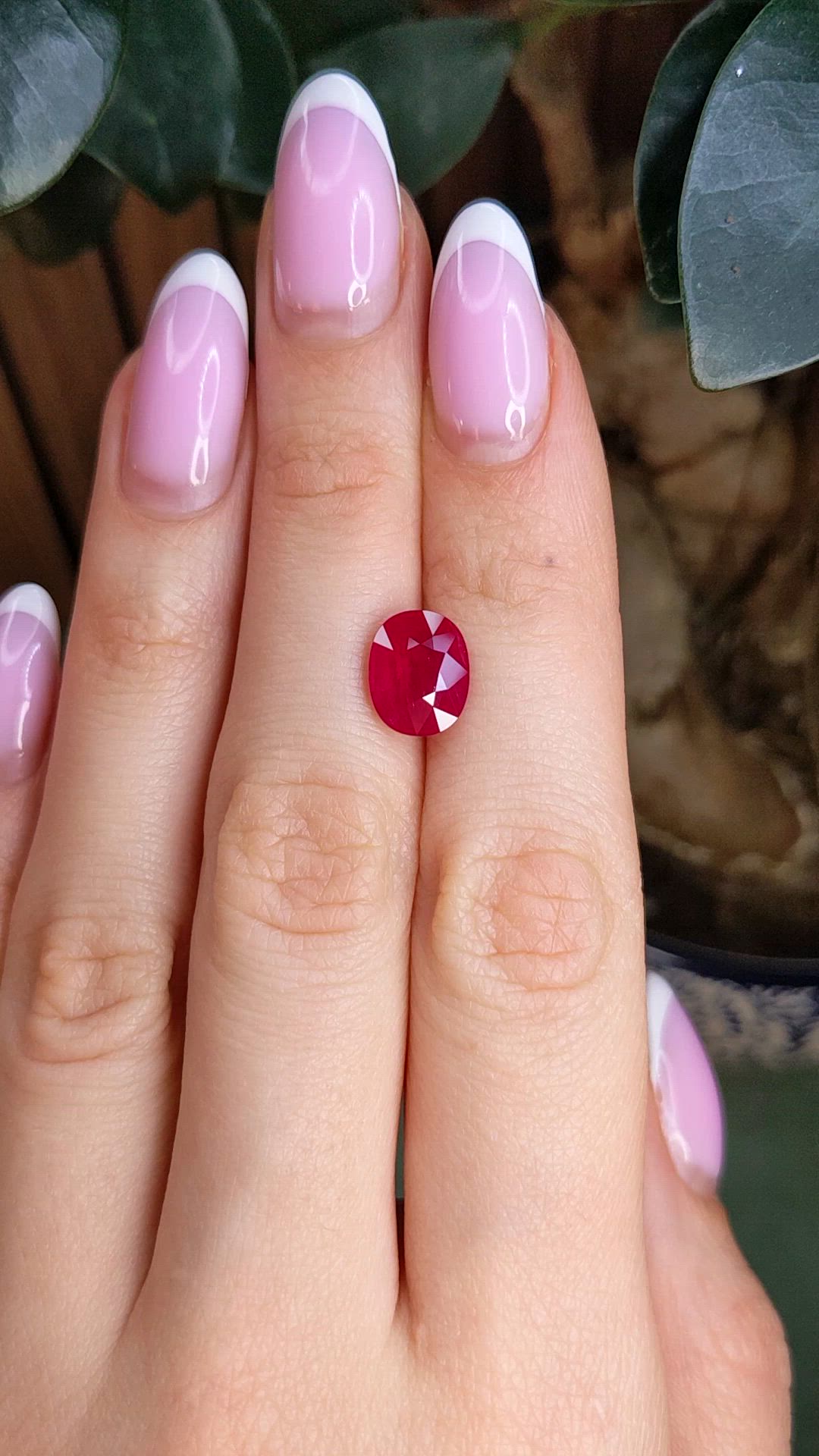 3.68 Ct. Ruby from Mozambique Size Video