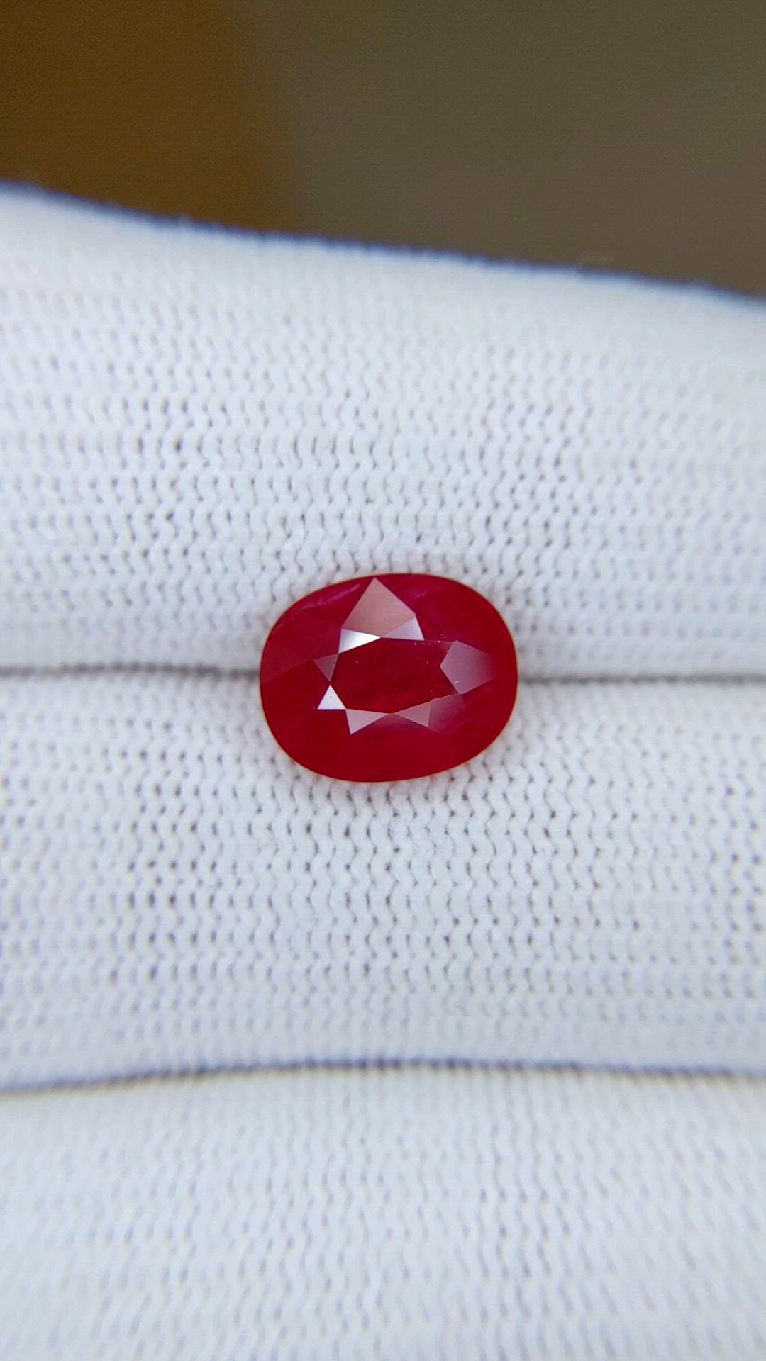 3.68 Ct. Ruby from Mozambique Size Video