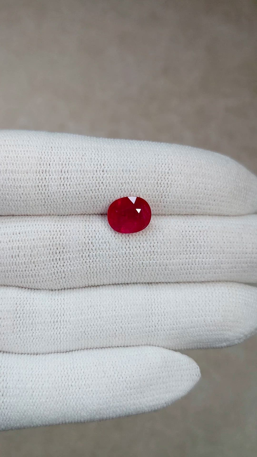3.42 Ct. Ruby from Mozambique Size Video
