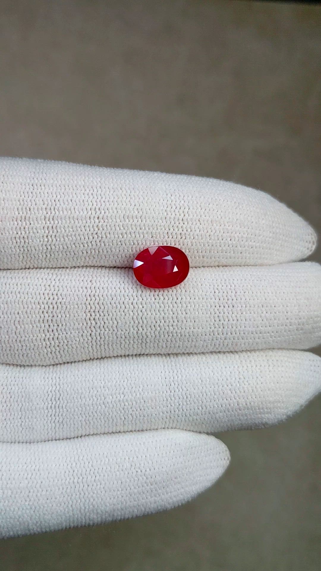 3.24 Ct. Ruby from Mozambique Size Video