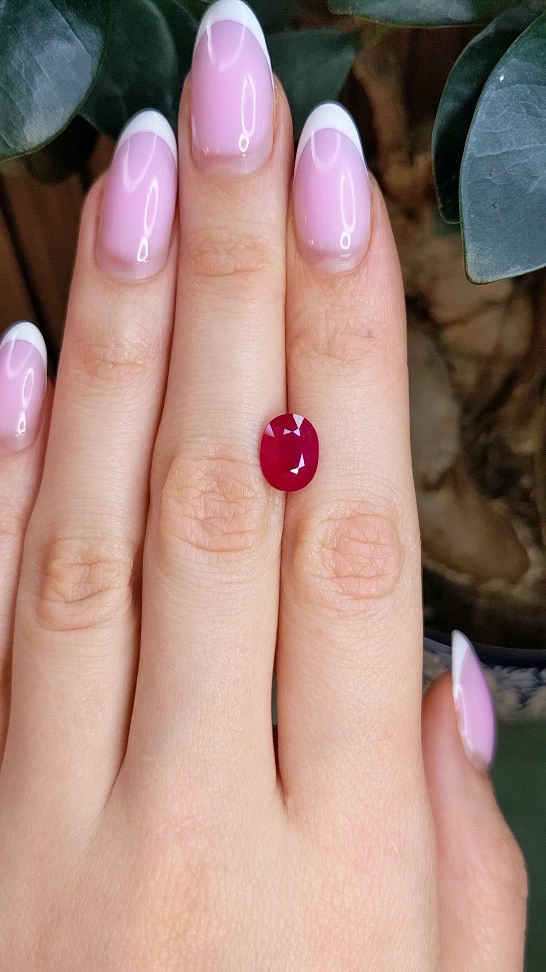 3.24 Ct. Ruby from Mozambique Size Video