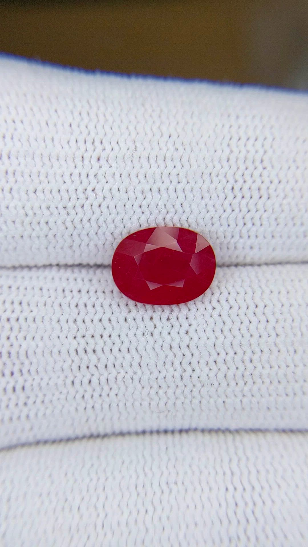 2.51 Ct. Purplish Red Ruby from Mozambique Size Video