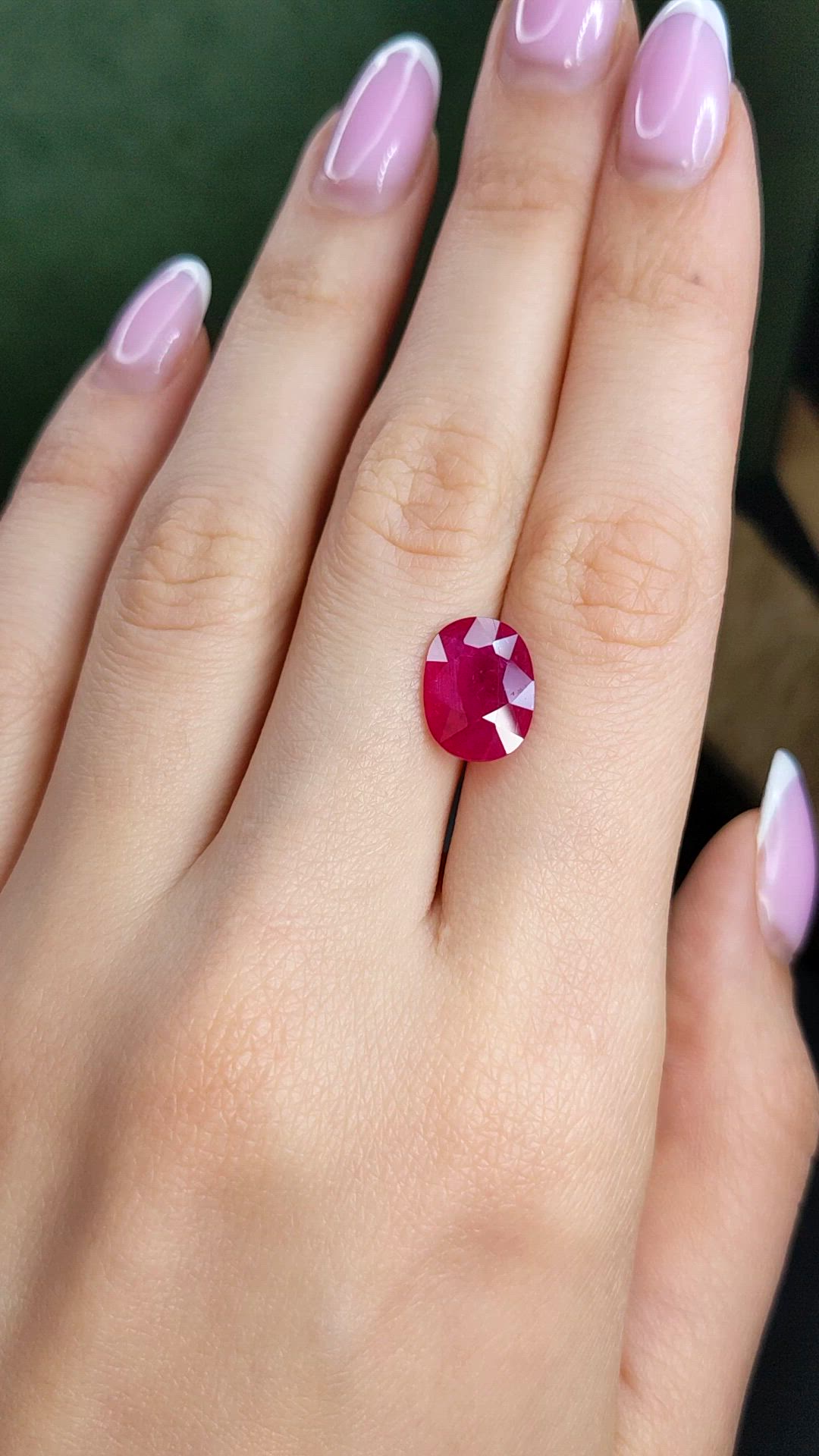 4.09 Ct. Ruby from Mozambique Size Video