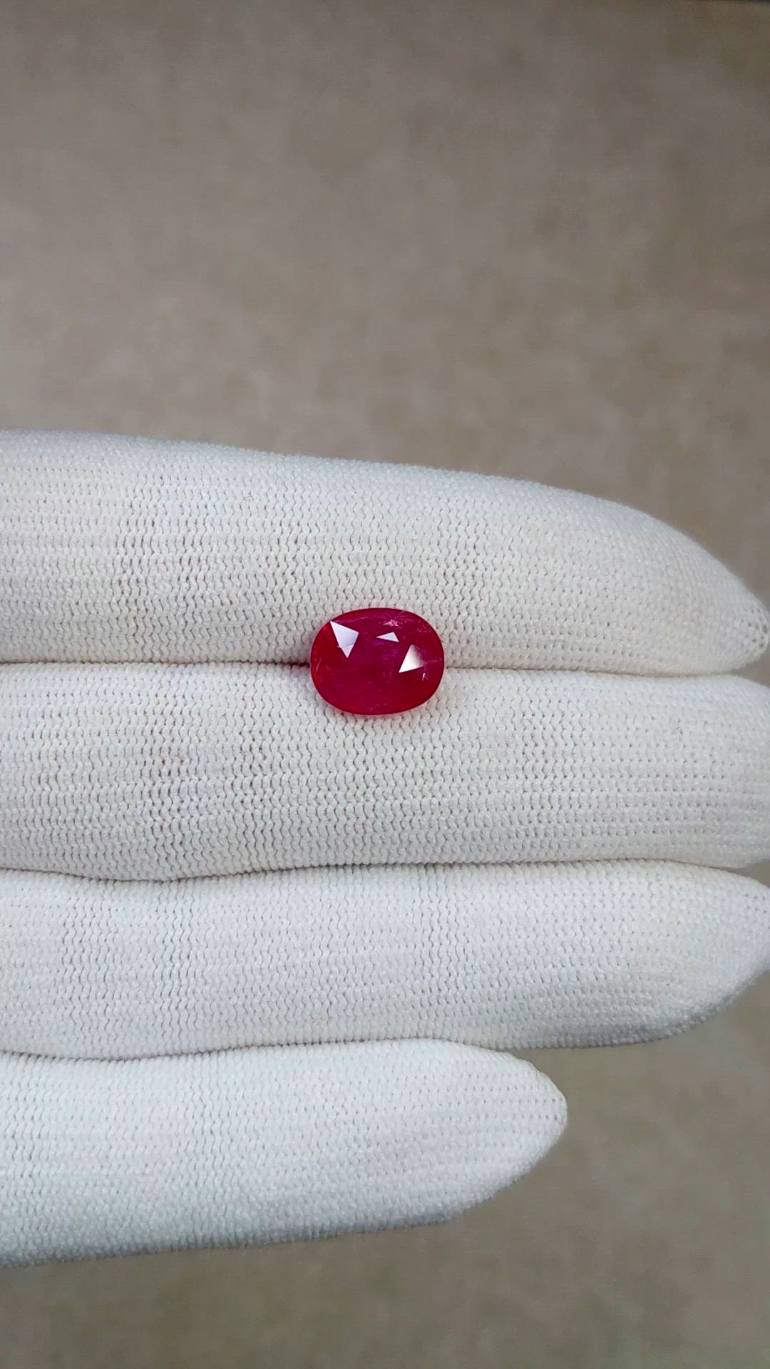 3.87 Ct. Ruby from Mozambique Size Video
