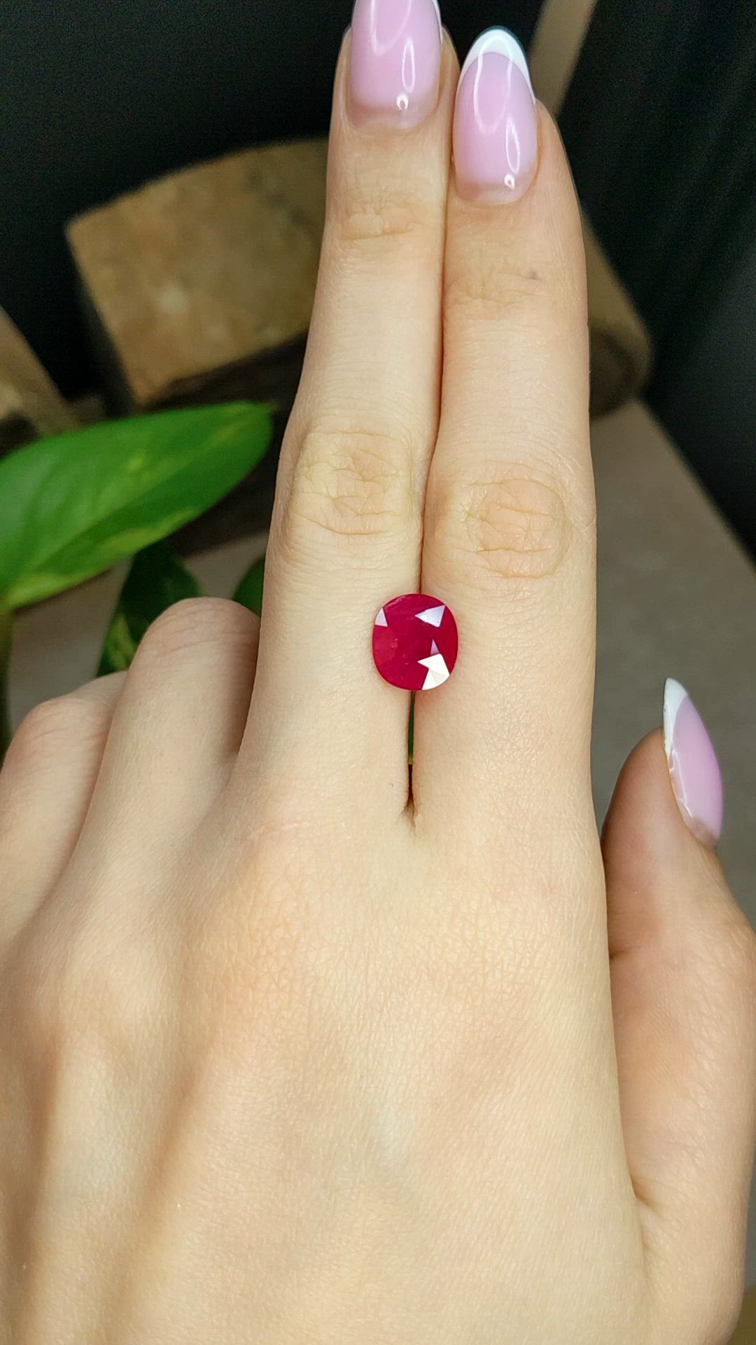 3.59 Ct. Ruby from Mozambique Size Video