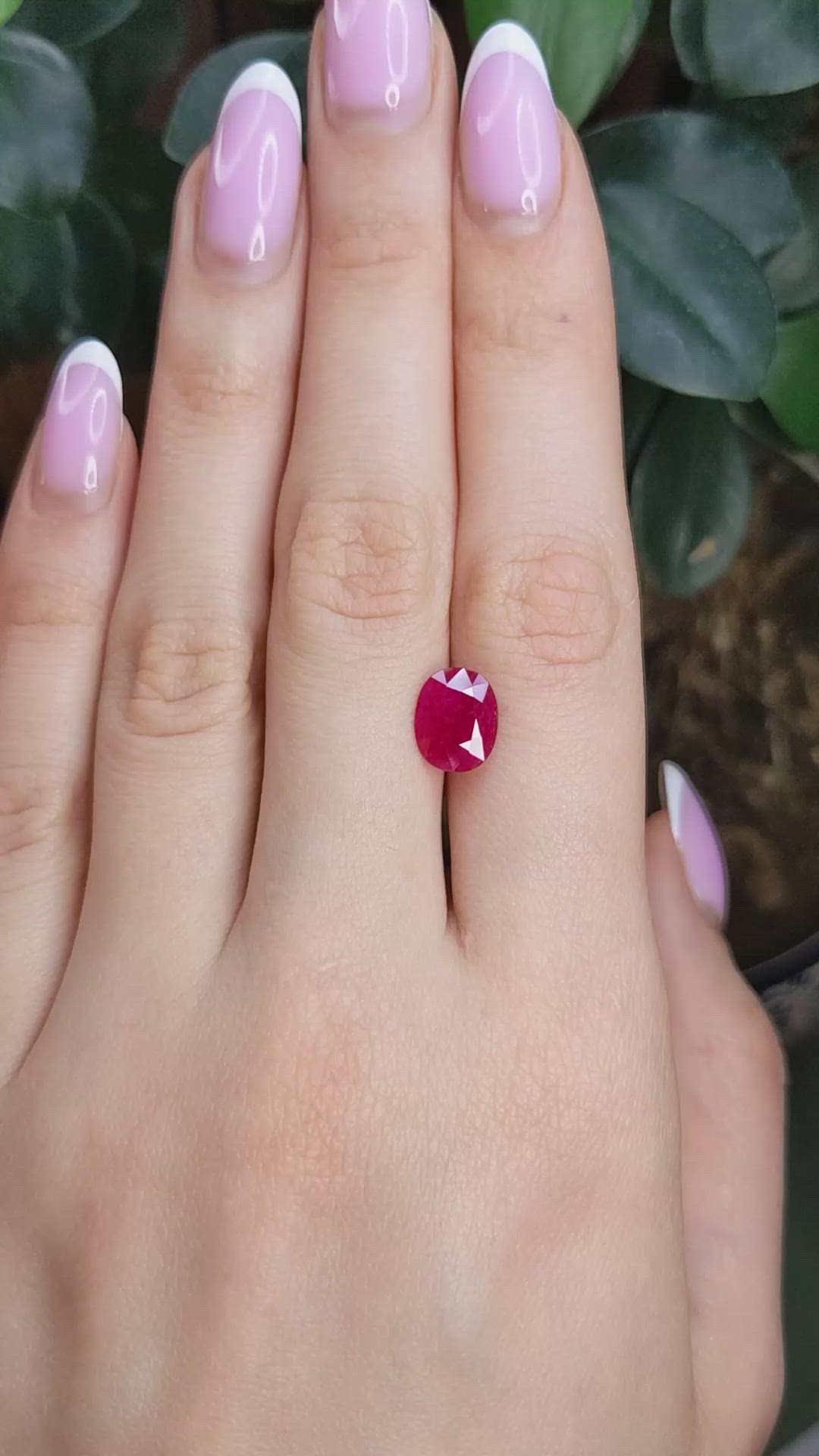 1.99 Ct. Pinkish Red Ruby from Mozambique Size Video