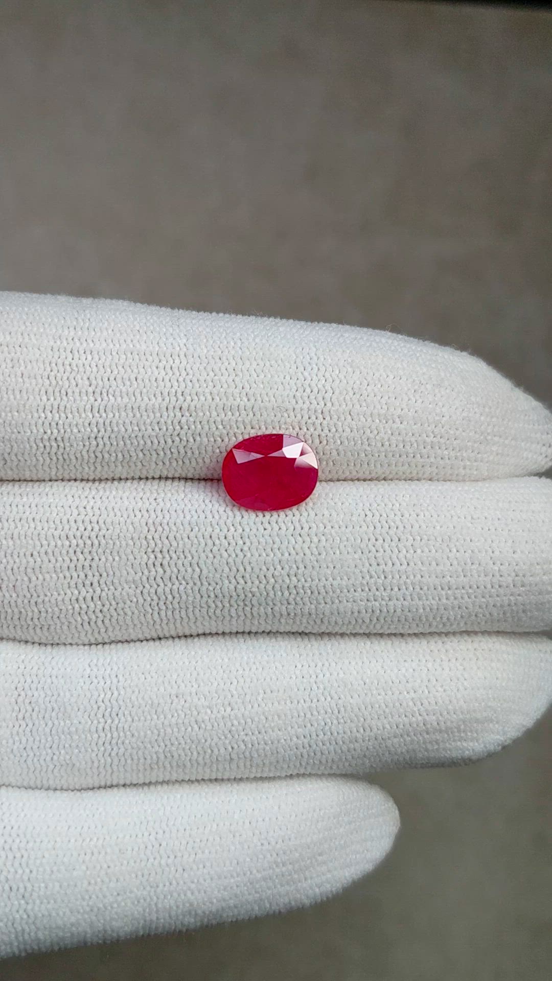 1.99 Ct. Pinkish Red Ruby from Mozambique Size Video