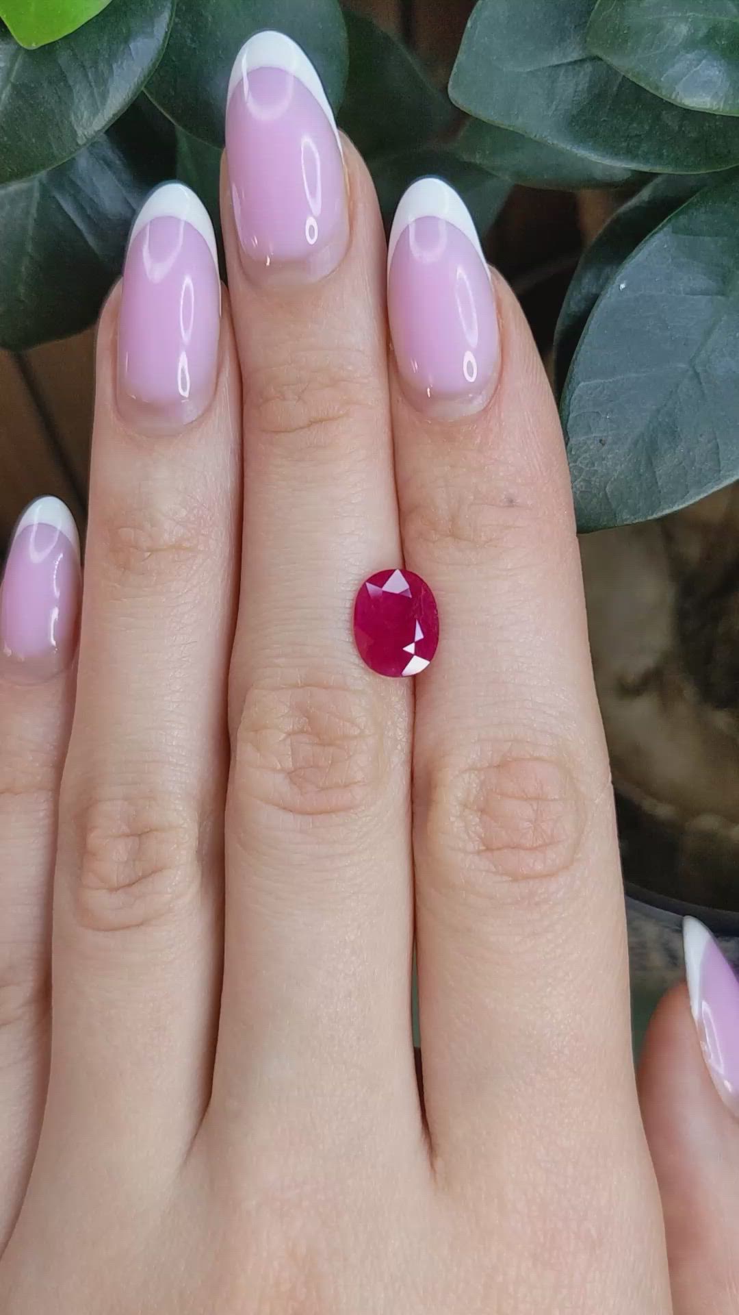 1.99 Ct. Pinkish Red Ruby from Mozambique Size Video