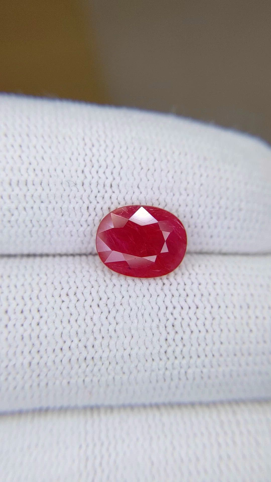 1.99 Ct. Pinkish Red Ruby from Mozambique Size Video
