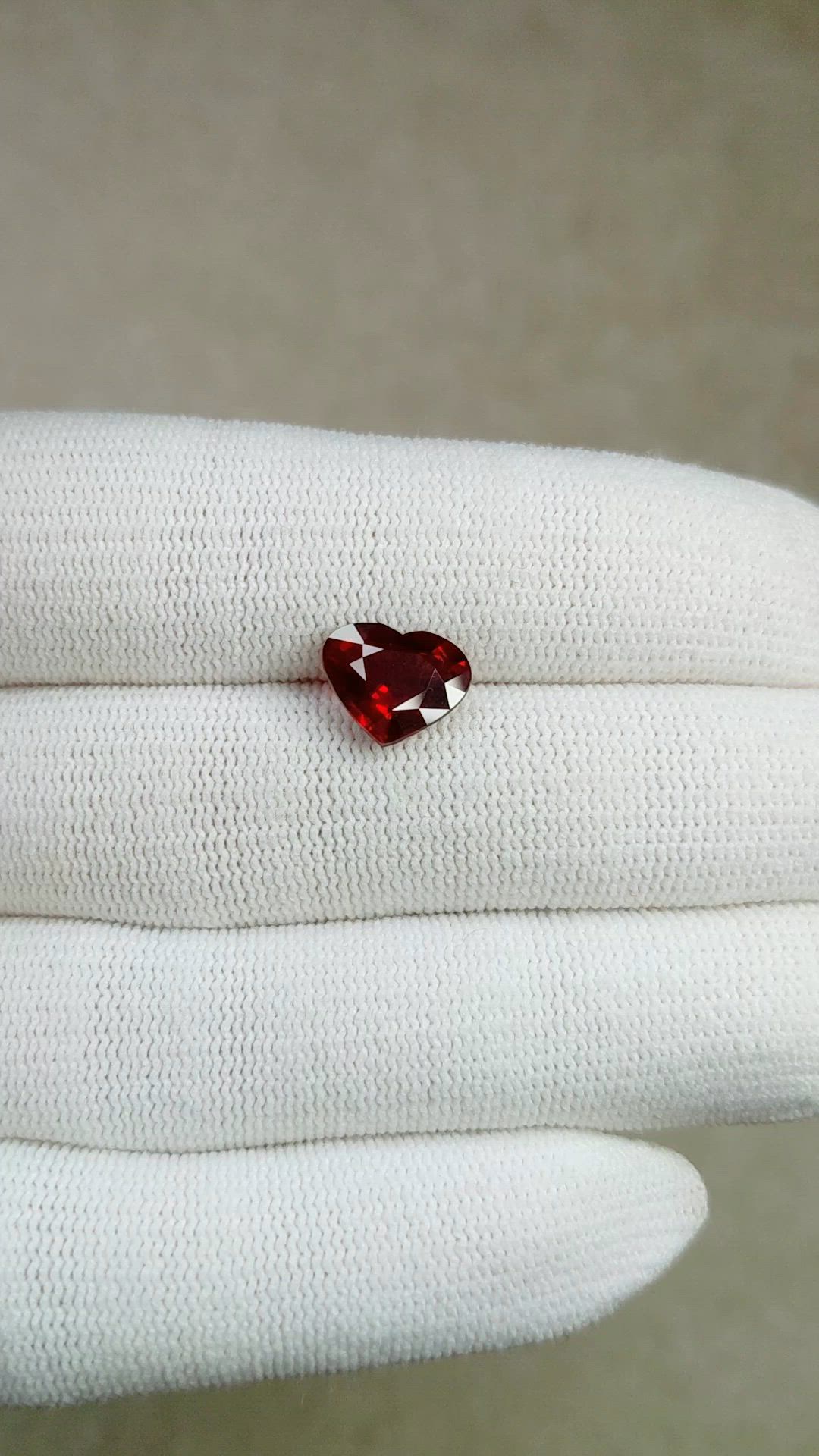 3.08 Ct. Ruby from Mozambique Size Video