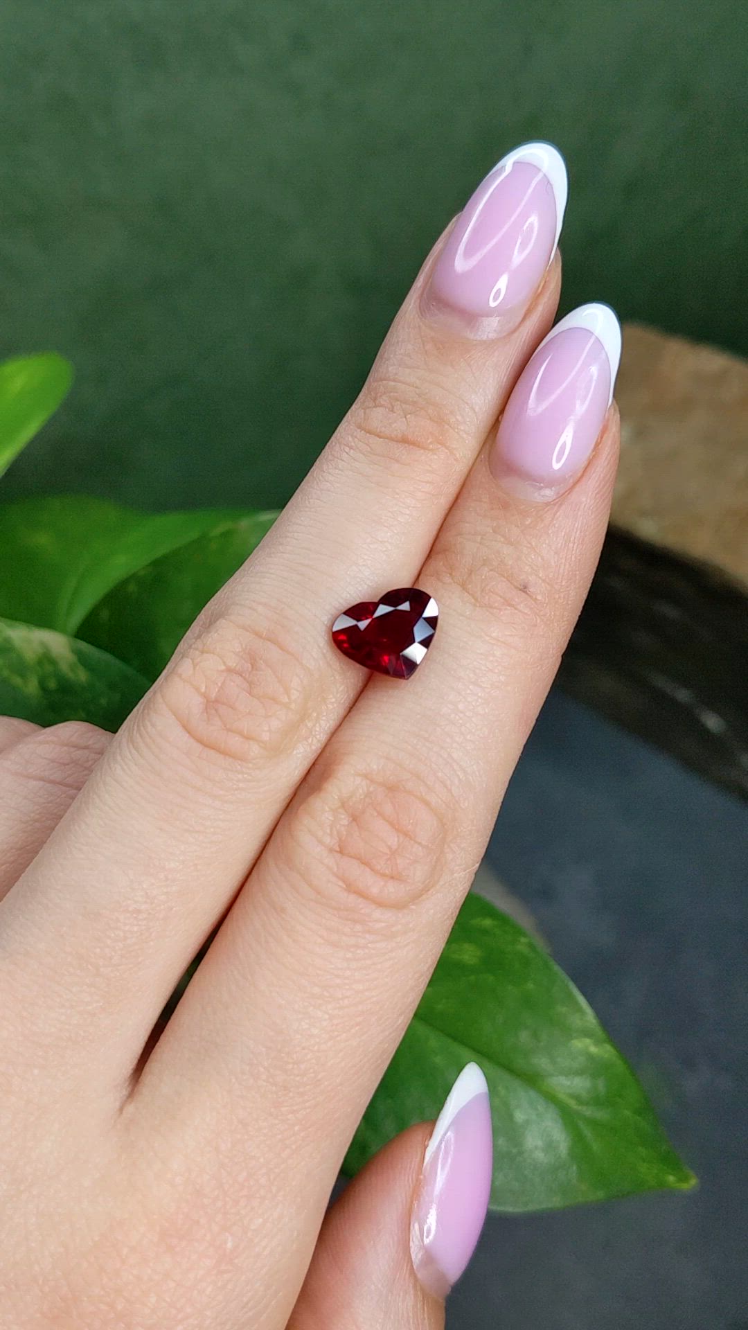 3.08 Ct. Ruby from Mozambique Size Video