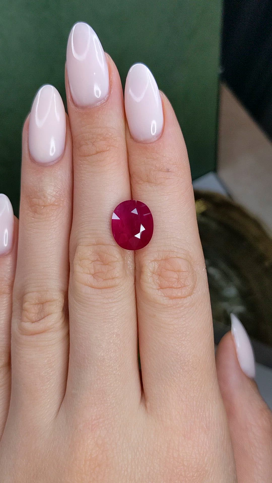 7.05 Ct. Ruby from Mozambique Size Video