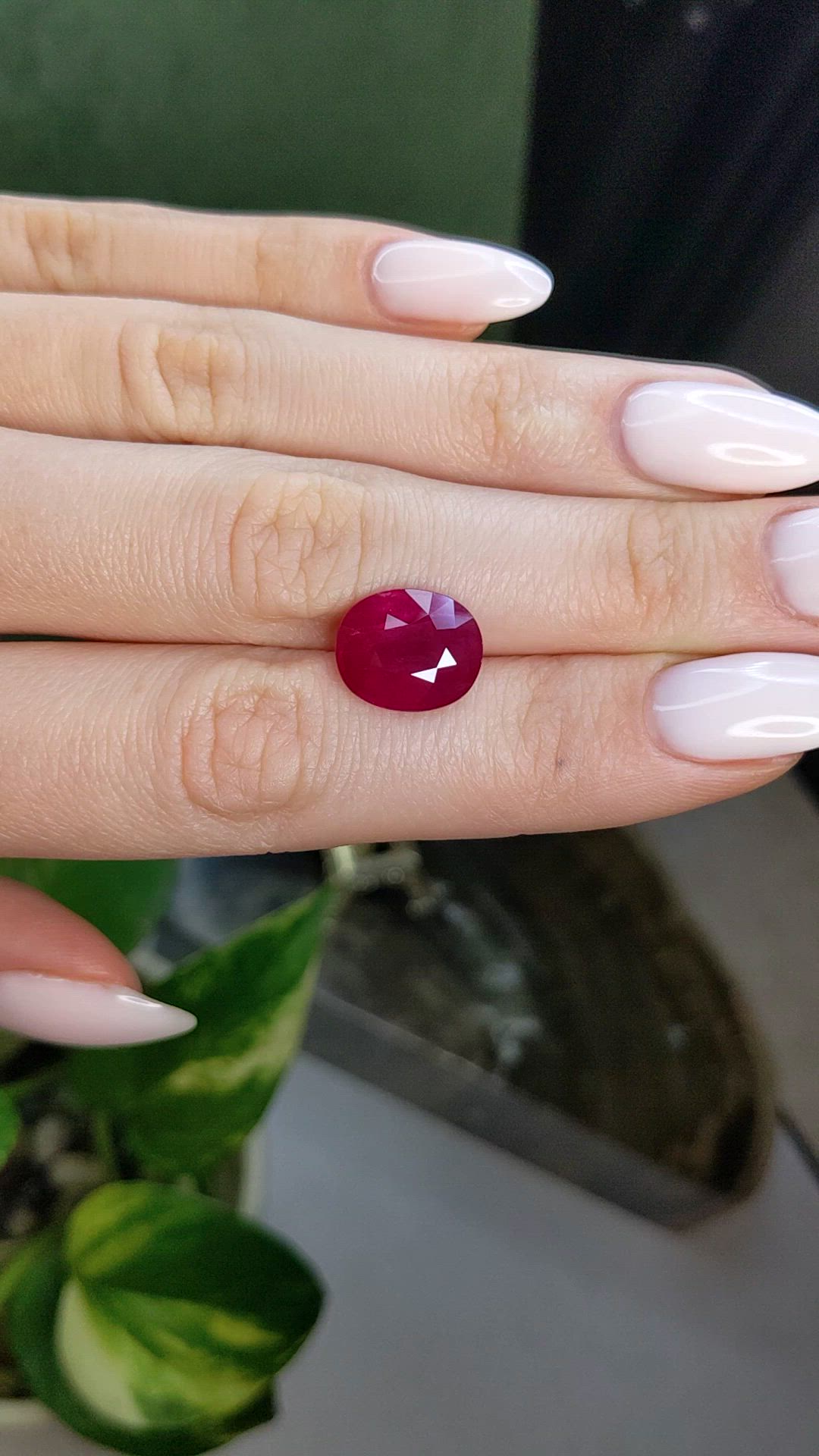 7.05 Ct. Ruby from Mozambique Size Video
