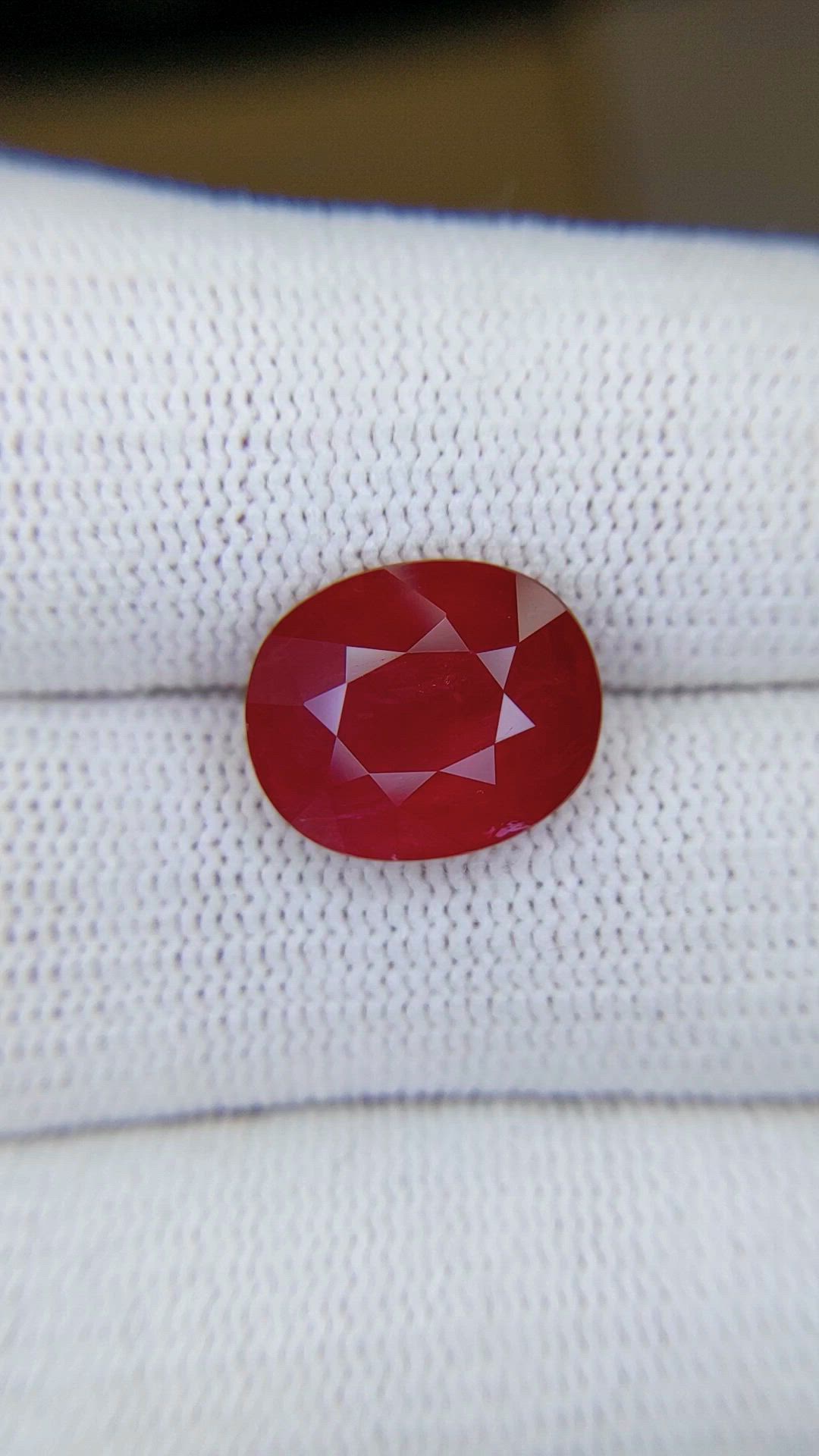 7.05 Ct. Ruby from Mozambique Size Video