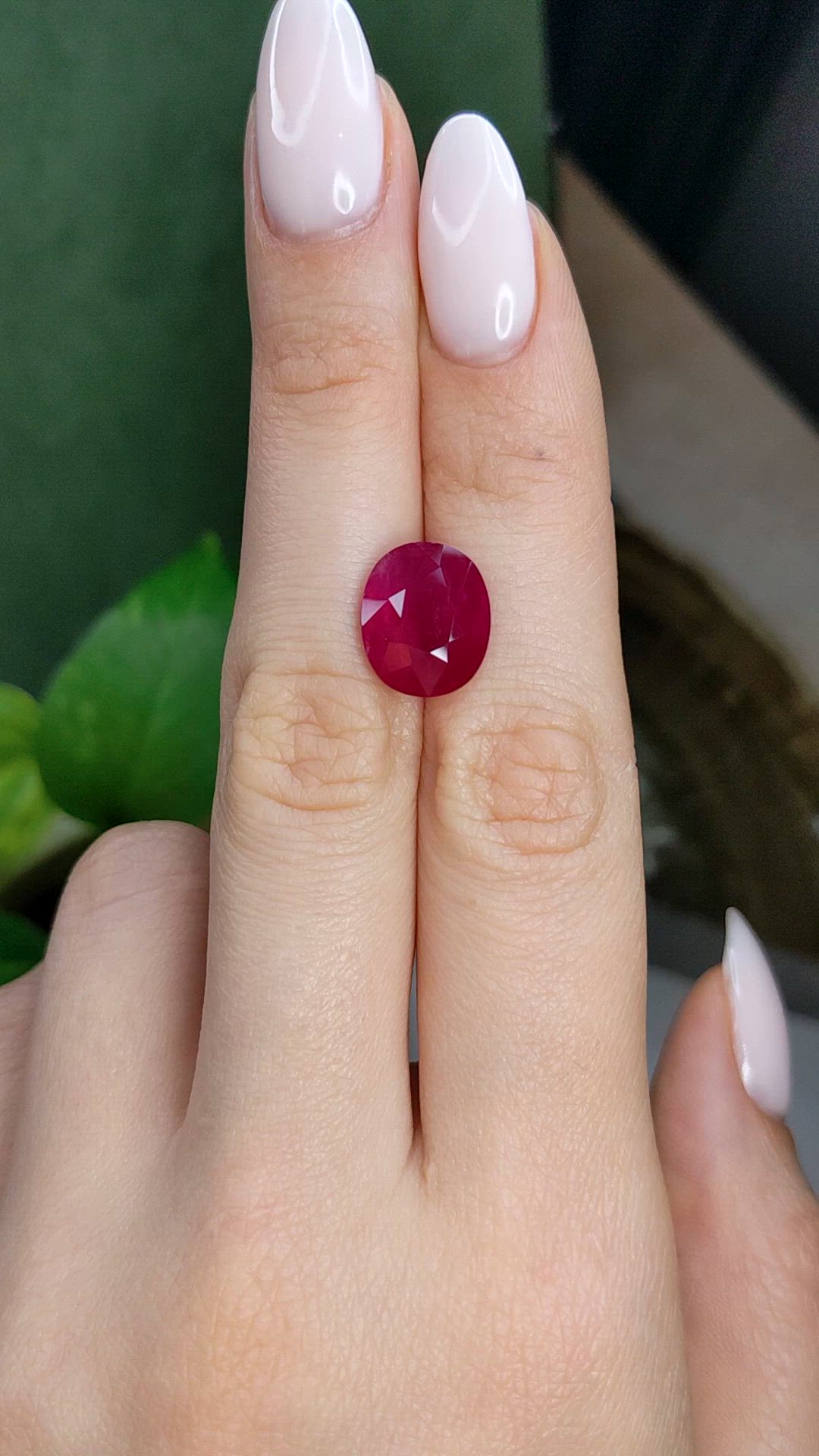 7.05 Ct. Ruby from Mozambique Size Video