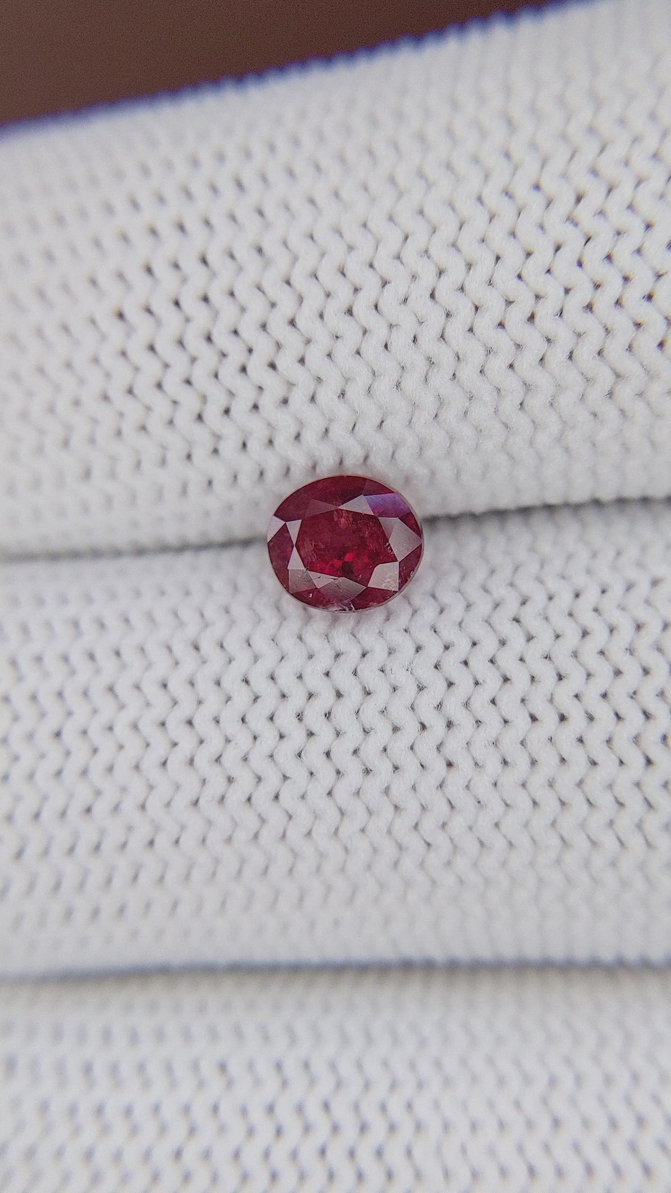 1.09 Ct. Ruby from Madagascar Size Video