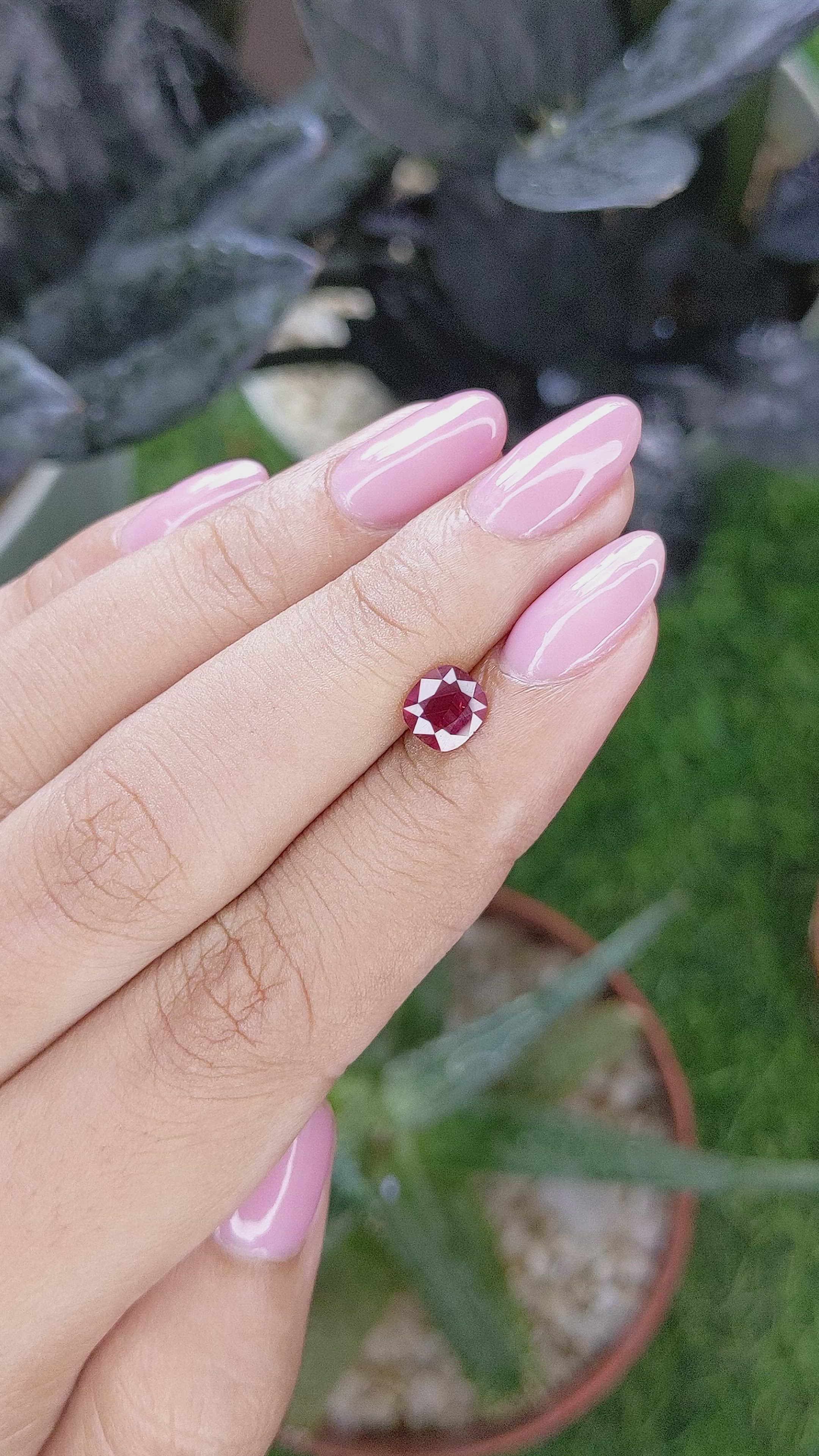 0.86 Ct. Ruby from Madagascar Size Video