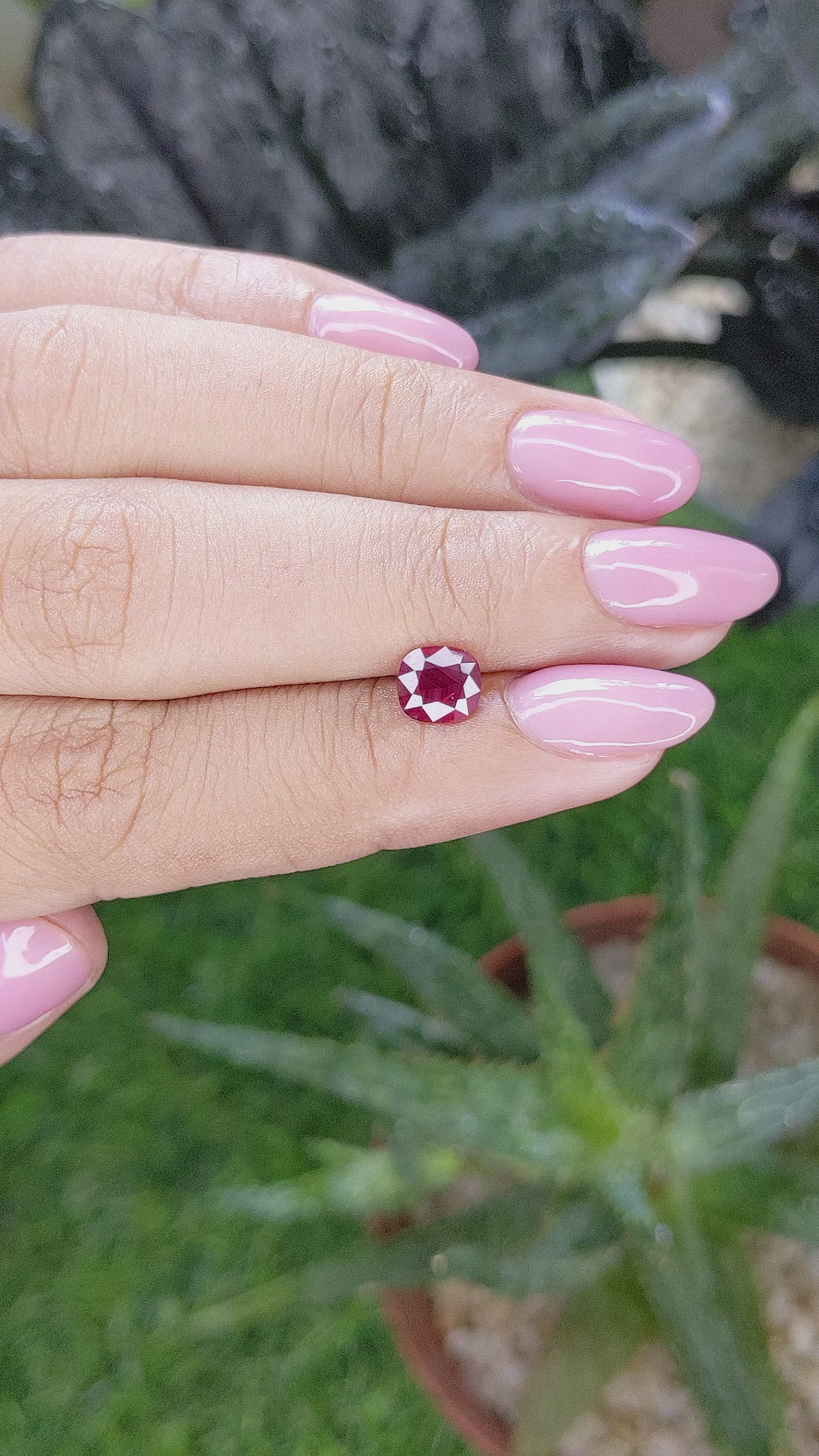 0.86 Ct. Ruby from Madagascar Size Video