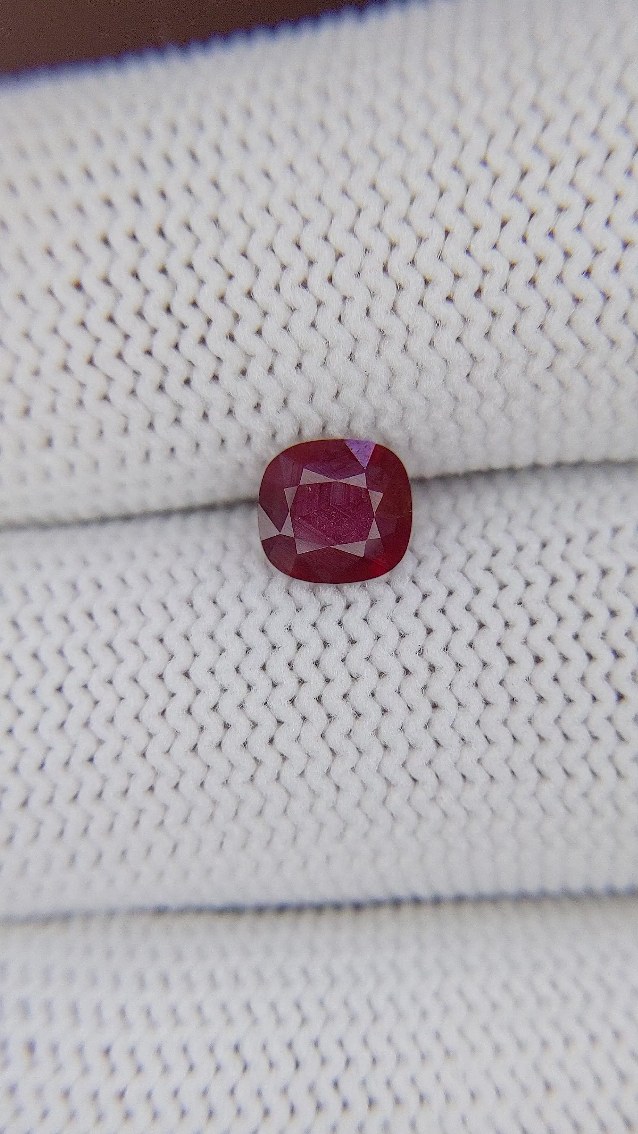 0.86 Ct. Ruby from Madagascar Size Video