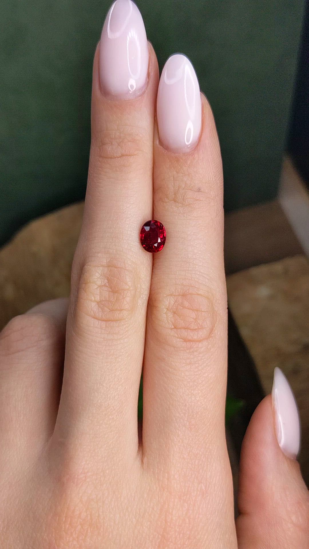 1.73 Ct. Ruby from Mozambique Size Video