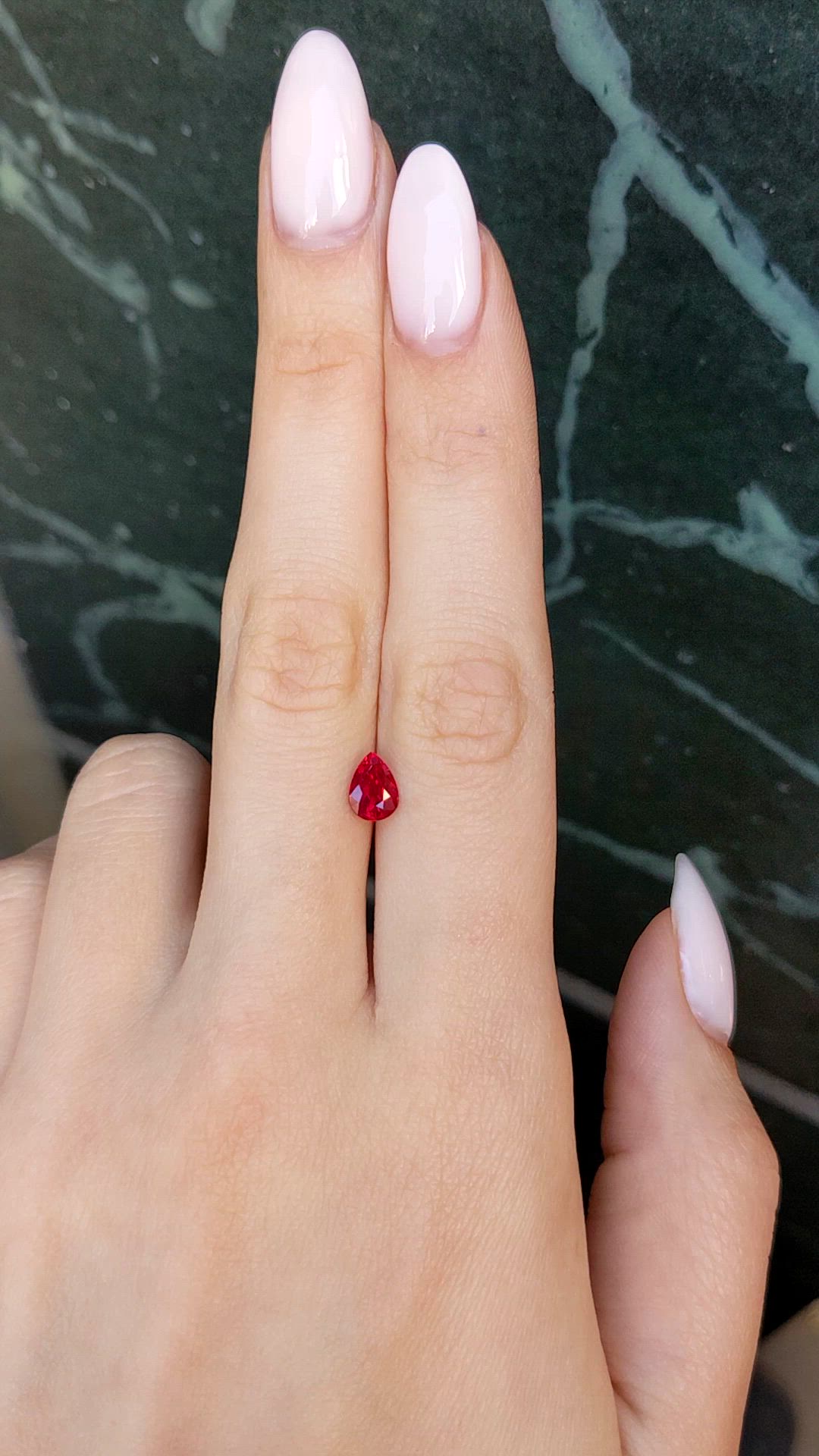 1.24 Ct. Ruby from Burma (Myanmar) Size Video