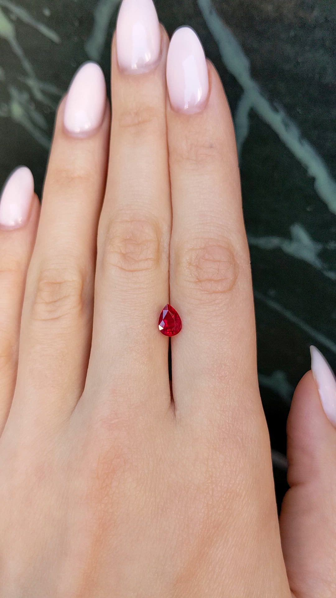 1.24 Ct. Ruby from Burma (Myanmar) Size Video