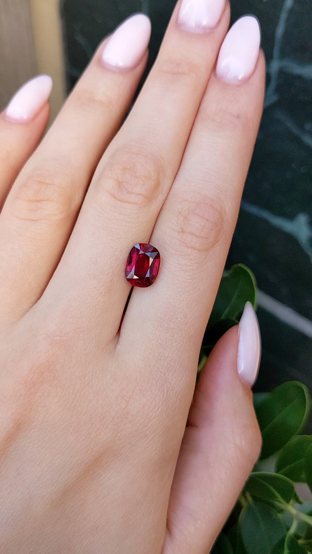 4.02 Ct. Ruby from Mozambique Size Video