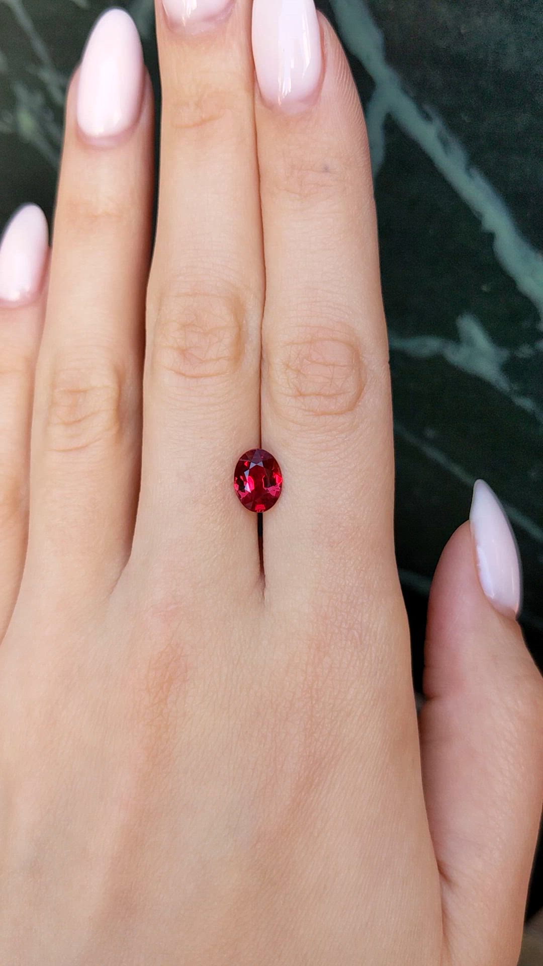 2.13 Ct. Ruby from Mozambique Size Video