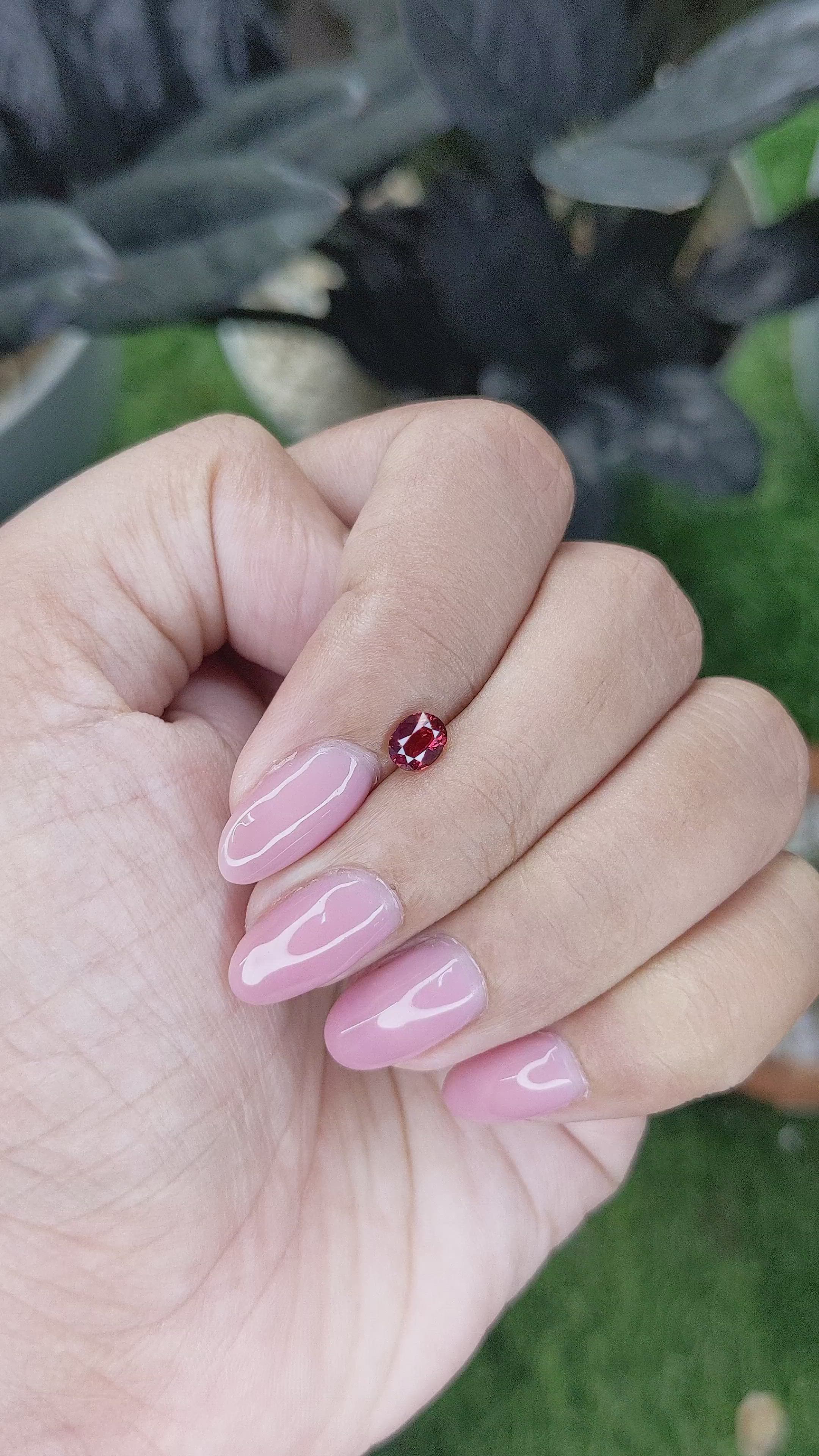 0.54 Ct. Ruby from Madagascar Size Video