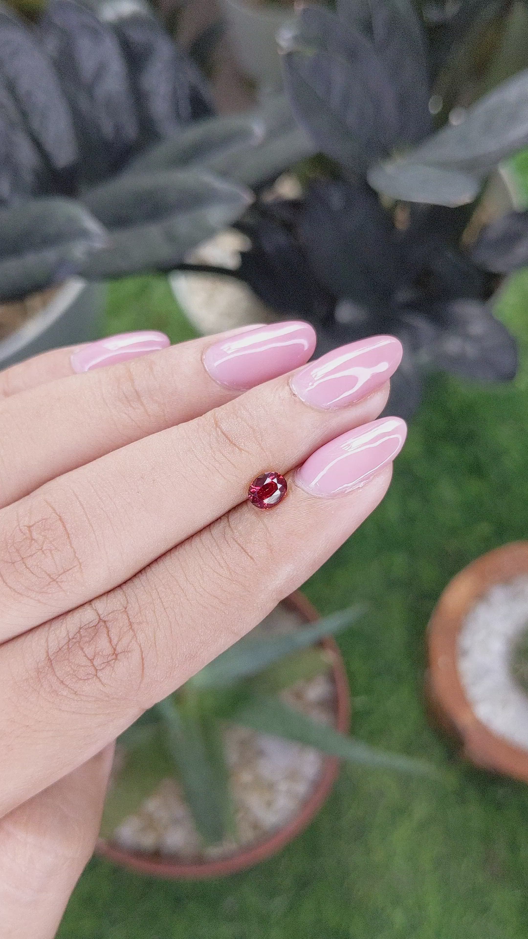 0.54 Ct. Ruby from Madagascar Size Video