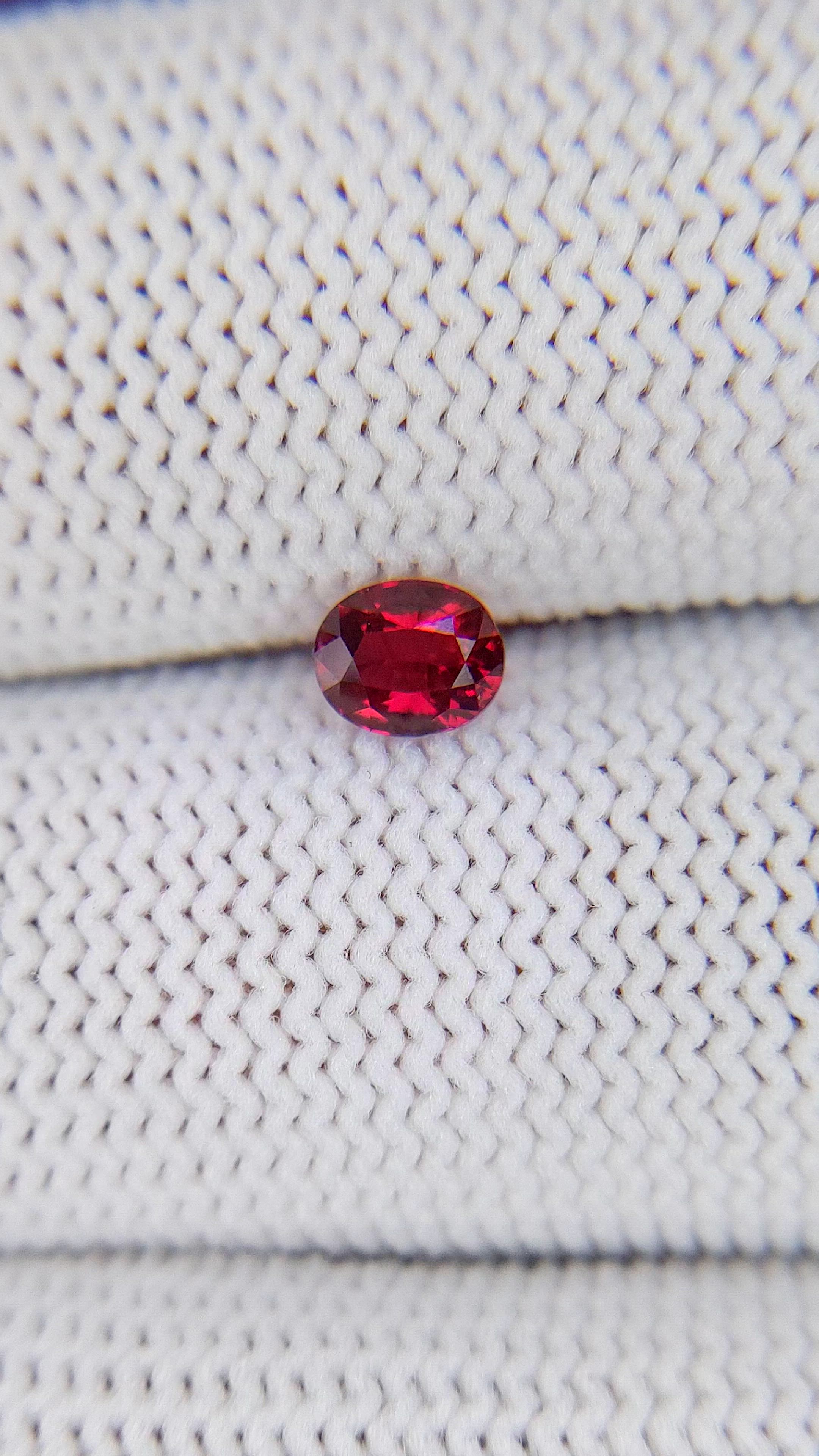 0.54 Ct. Ruby from Madagascar Size Video