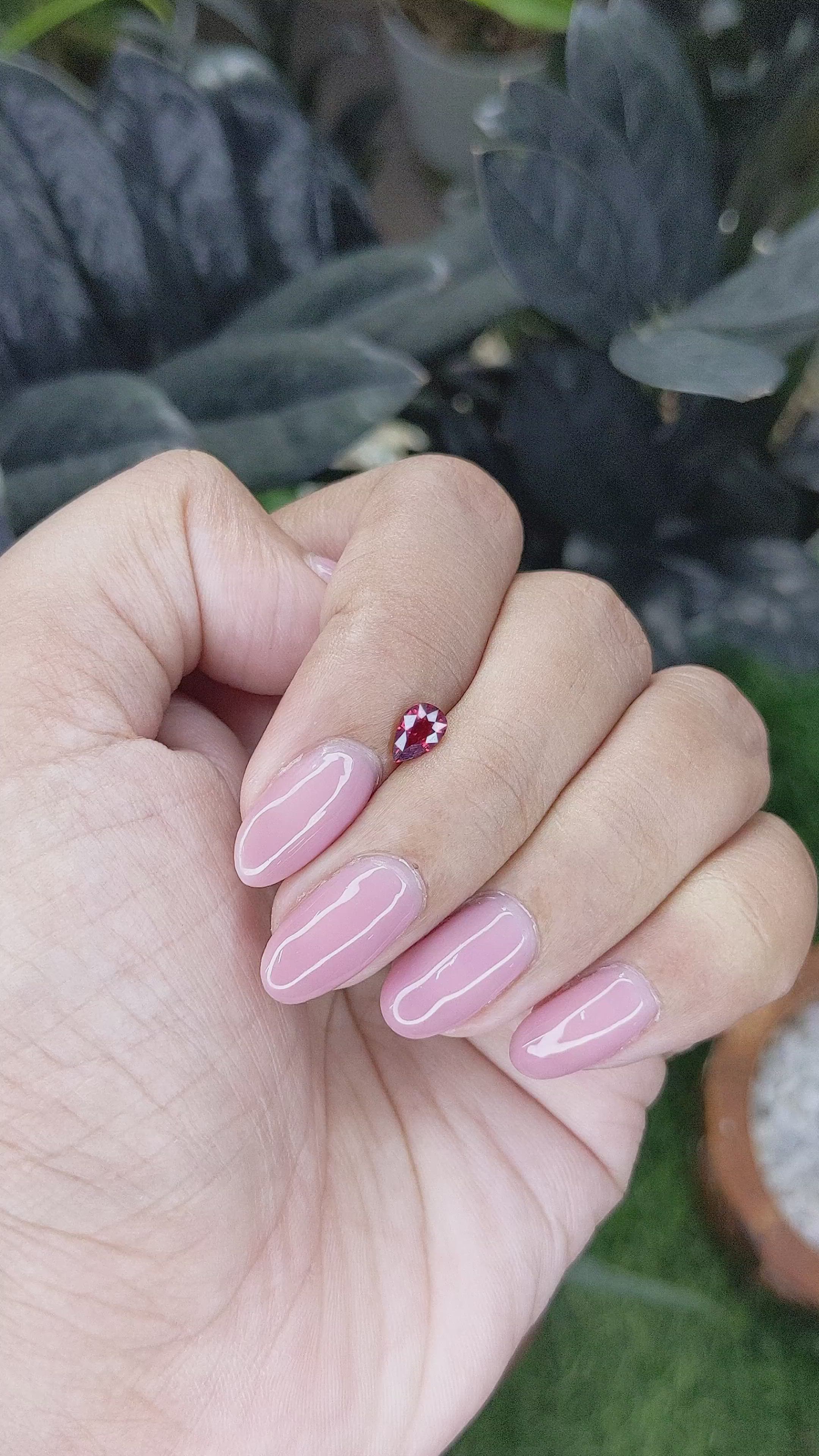 0.46 Ct. Ruby from Madagascar Size Video