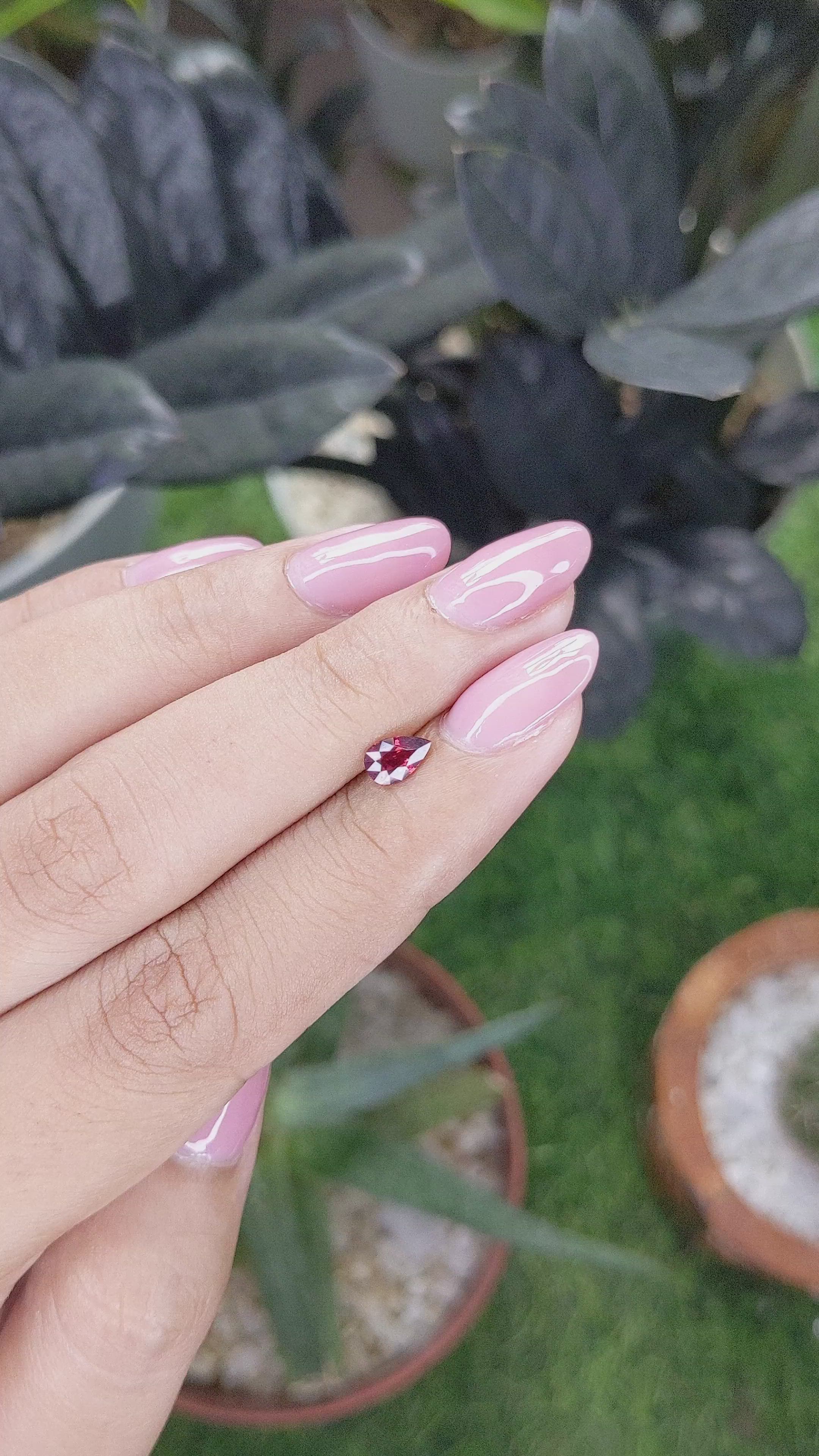 0.46 Ct. Ruby from Madagascar Size Video