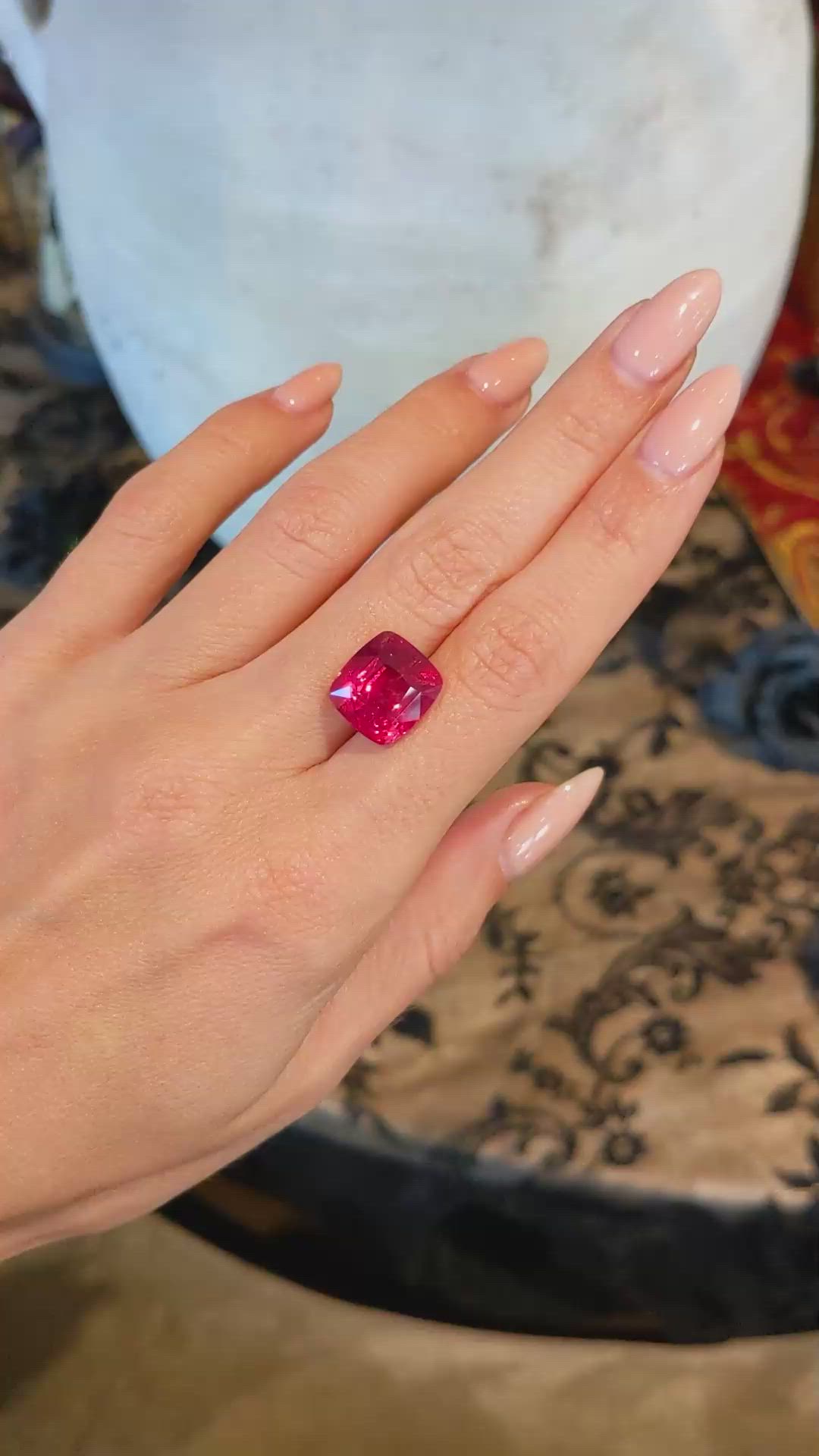 12.24 Ct. Ruby from Mozambique Size Video