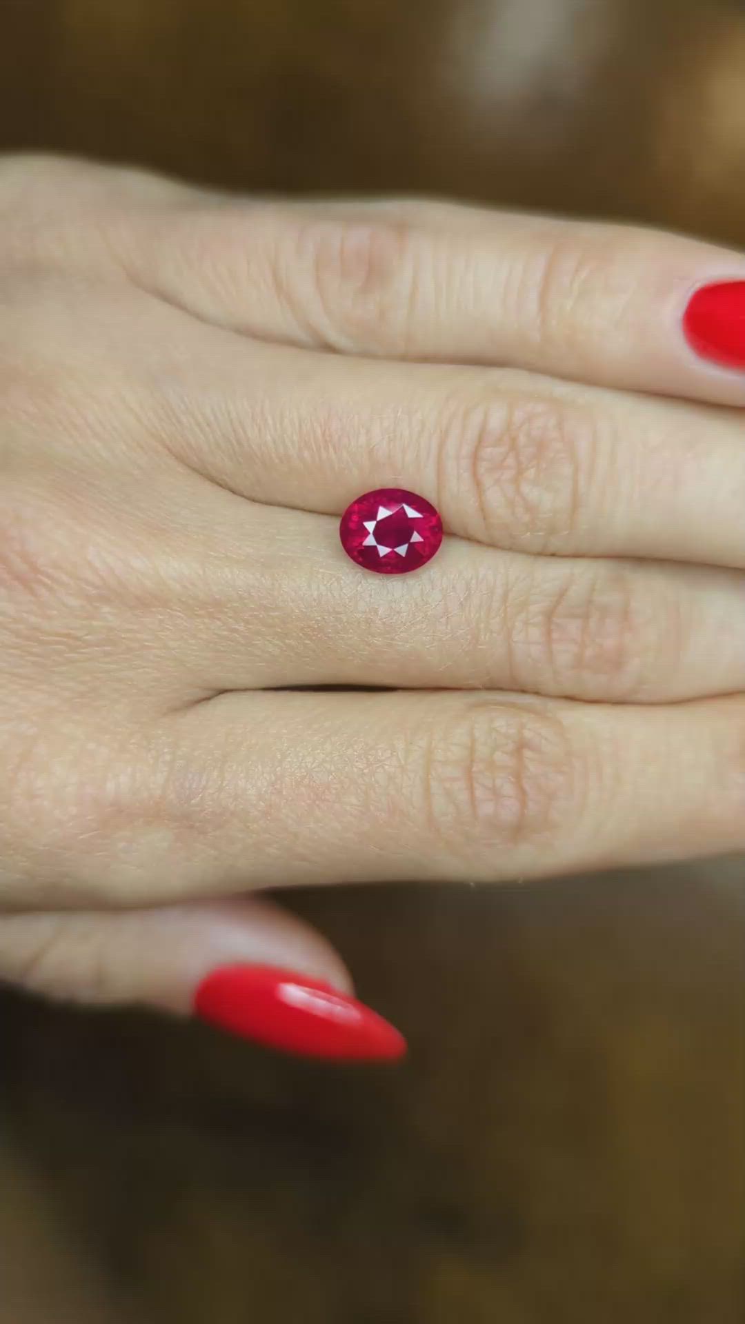 2.31 Ct. Ruby from Tanzania Size Video