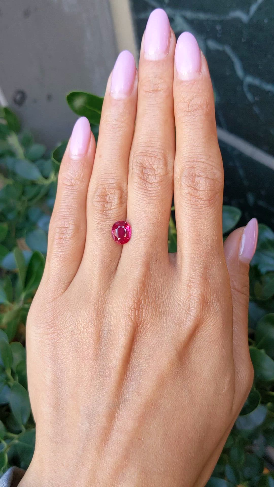 2.02 Ct. Ruby from Mozambique Size Video