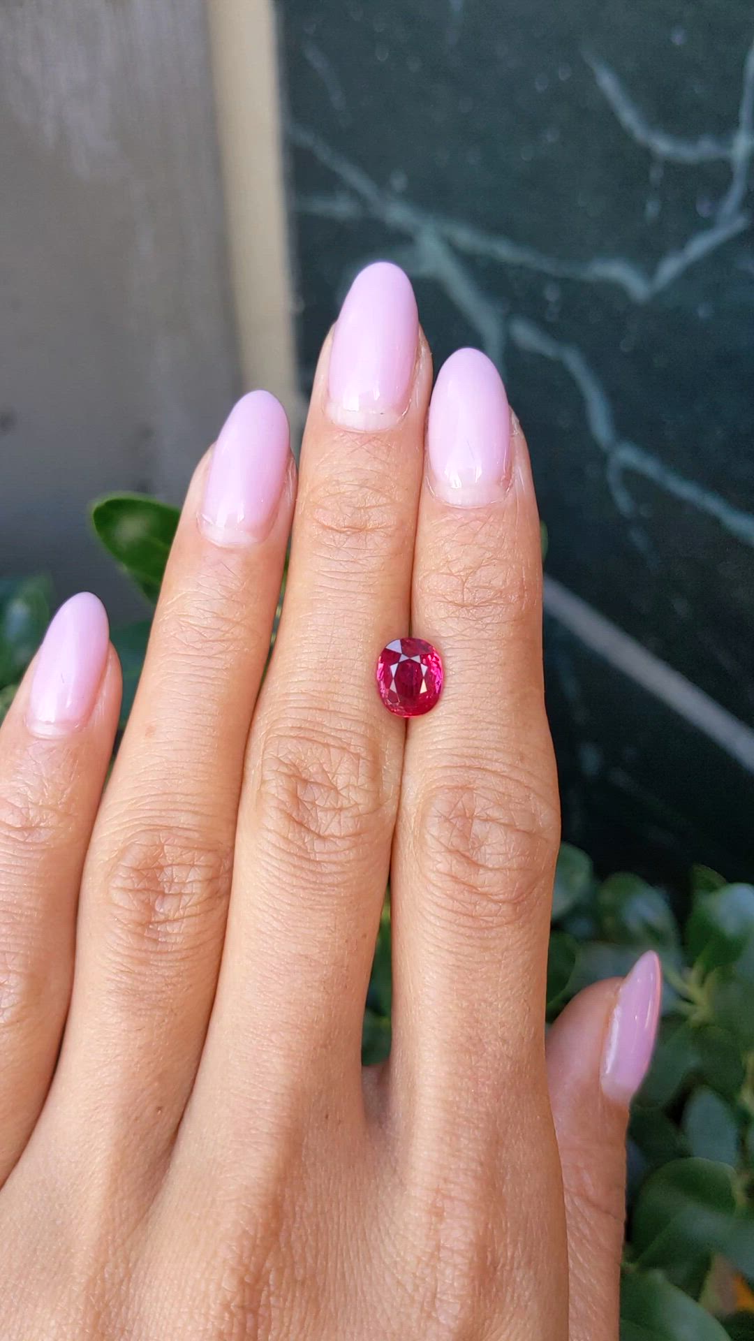 2.02 Ct. Ruby from Mozambique Size Video