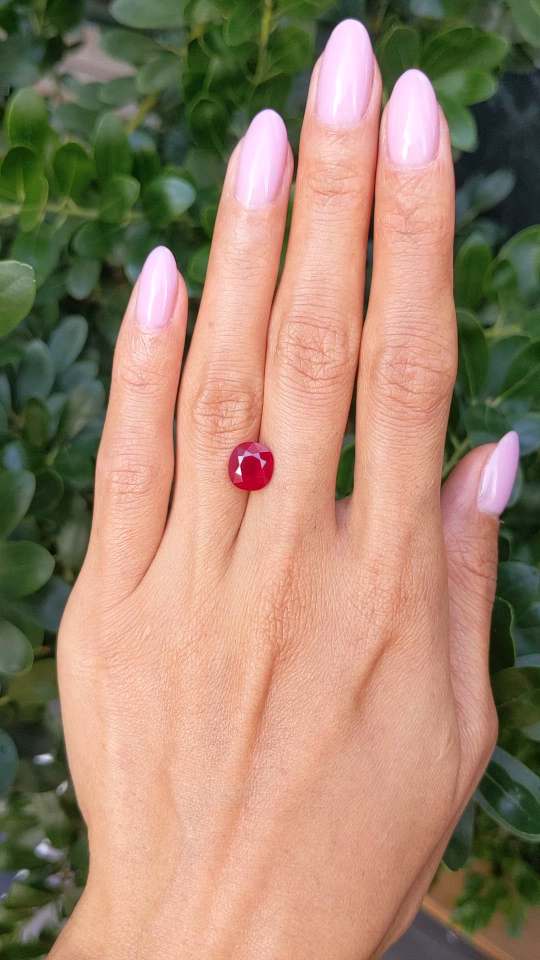 3.39 Ct. Ruby from Burma (Myanmar) Size Video