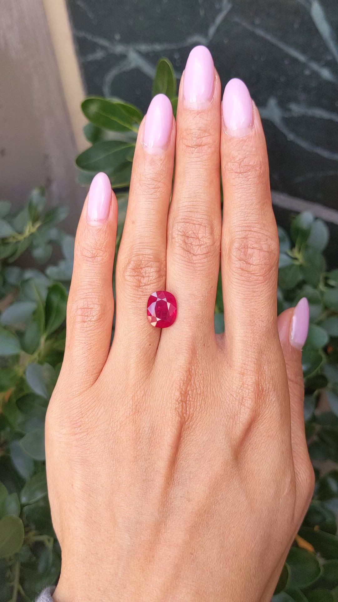 4.53 Ct. Ruby from Mozambique Size Video