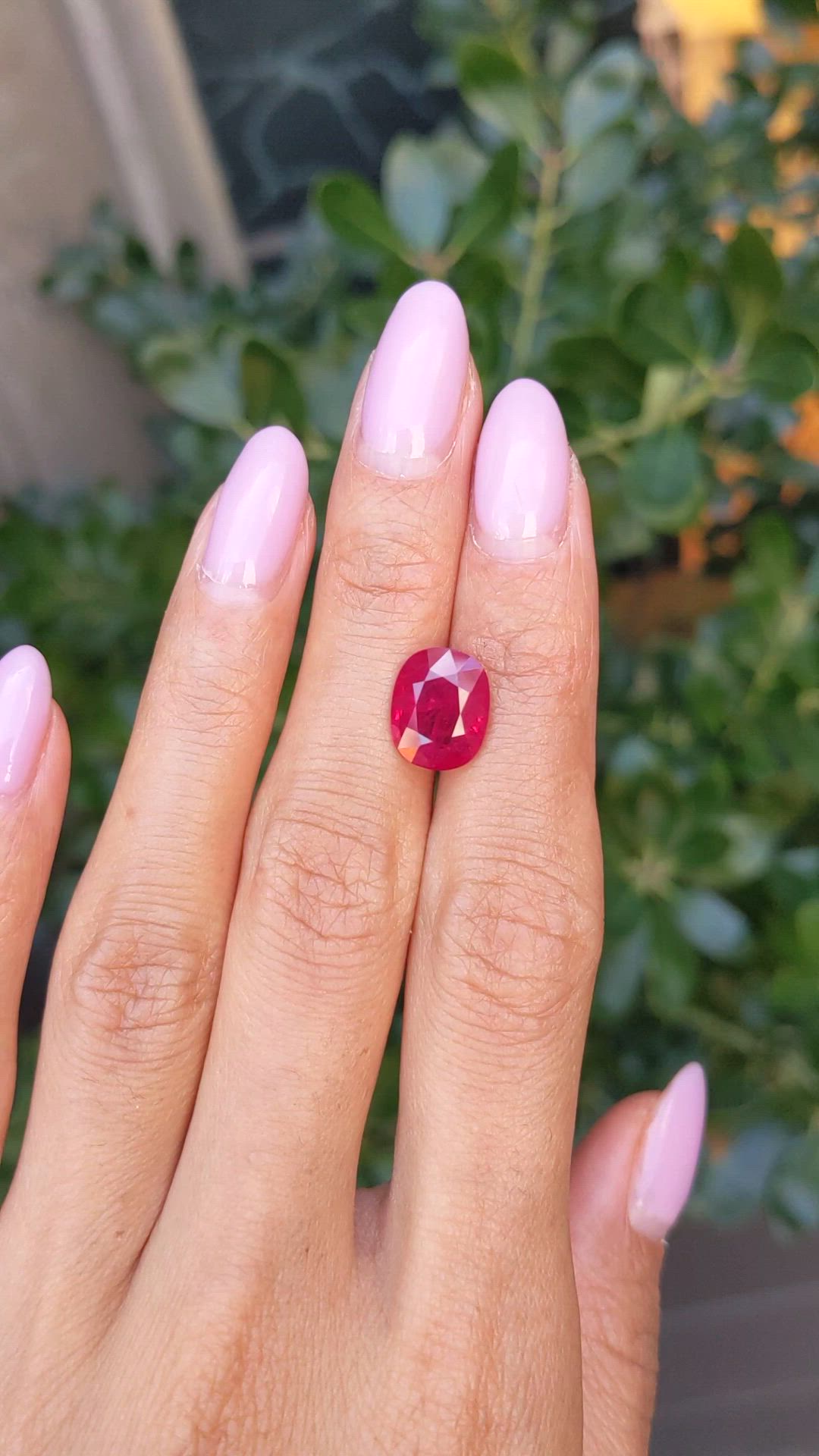 4.53 Ct. Ruby from Mozambique Size Video