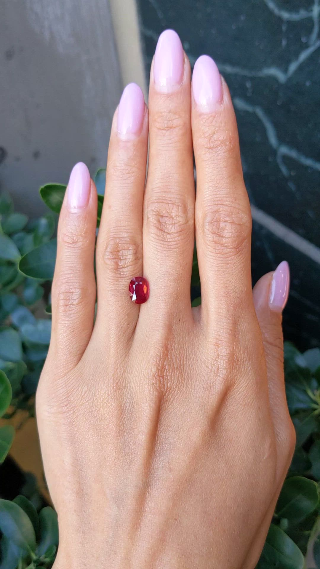 2.03 Ct. Ruby from Mozambique Size Video