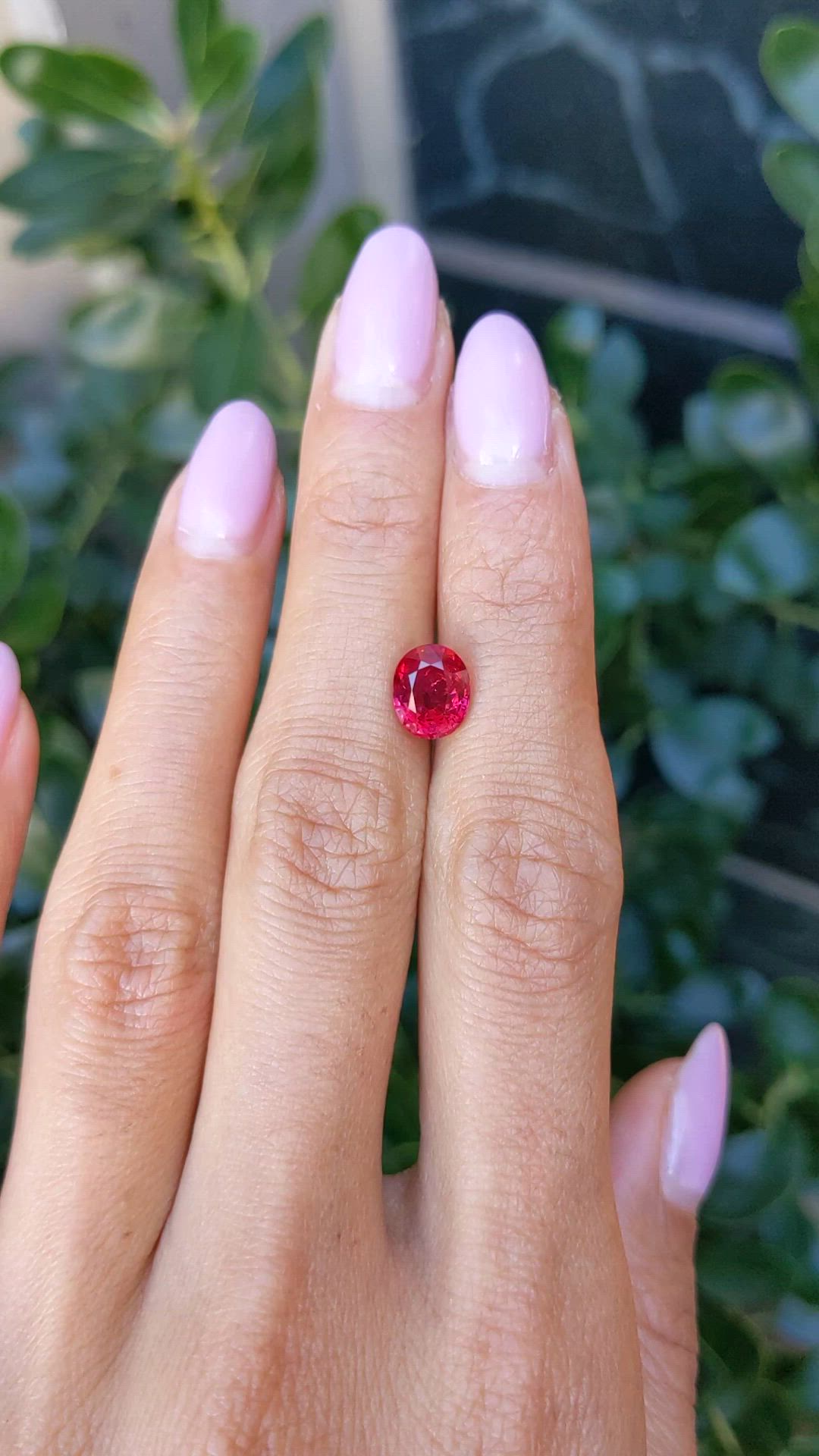 2.35 Ct. Ruby from Mozambique Size Video