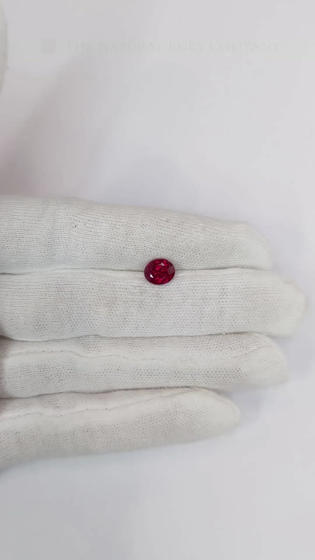 1.84 Ct. Ruby from Burma (Myanmar) Size Video
