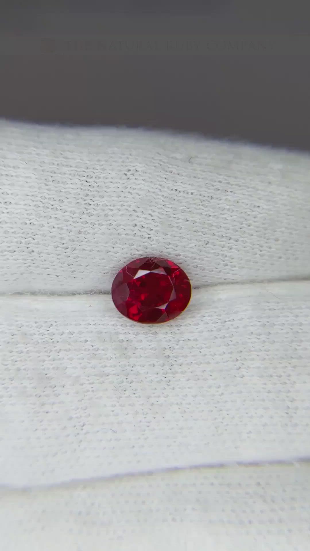 1.84 Ct. Ruby from Burma (Myanmar) Size Video